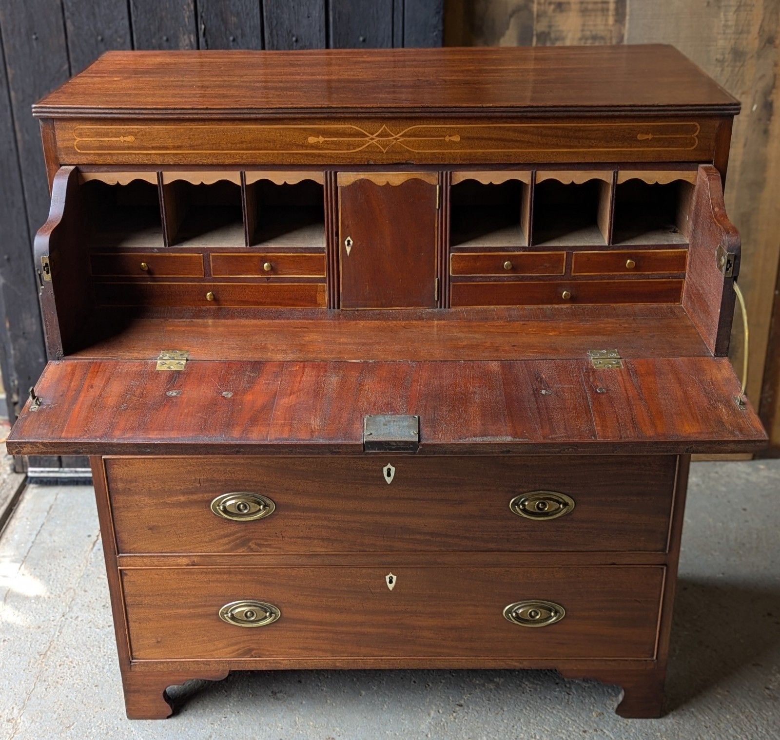 Antique Secretaire Chest Of Drawers (Delivery Available) Mahogany C 1820 Office photo 550.0