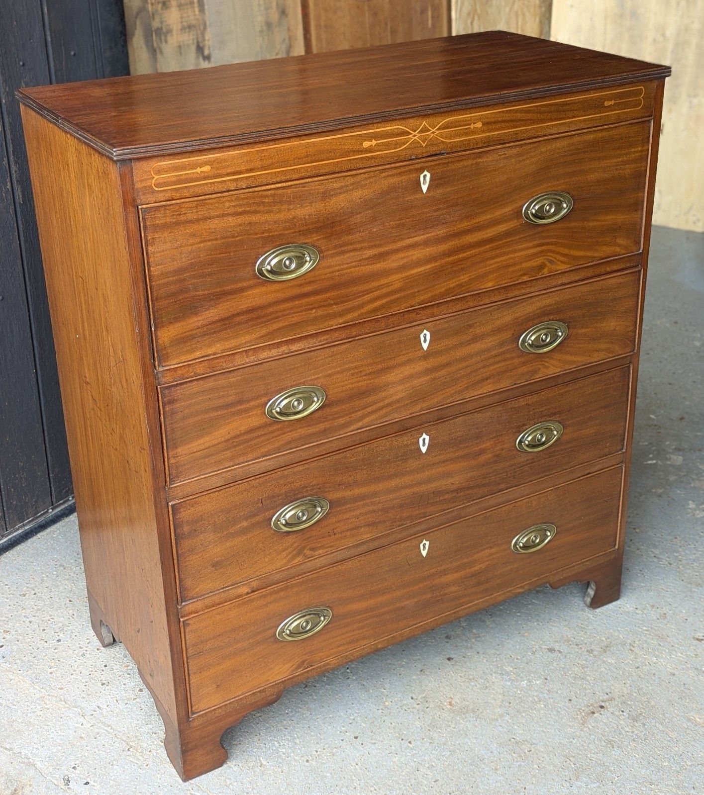 Antique Secretaire Chest Of Drawers (Delivery Available) Mahogany C 1820 Office photo buy