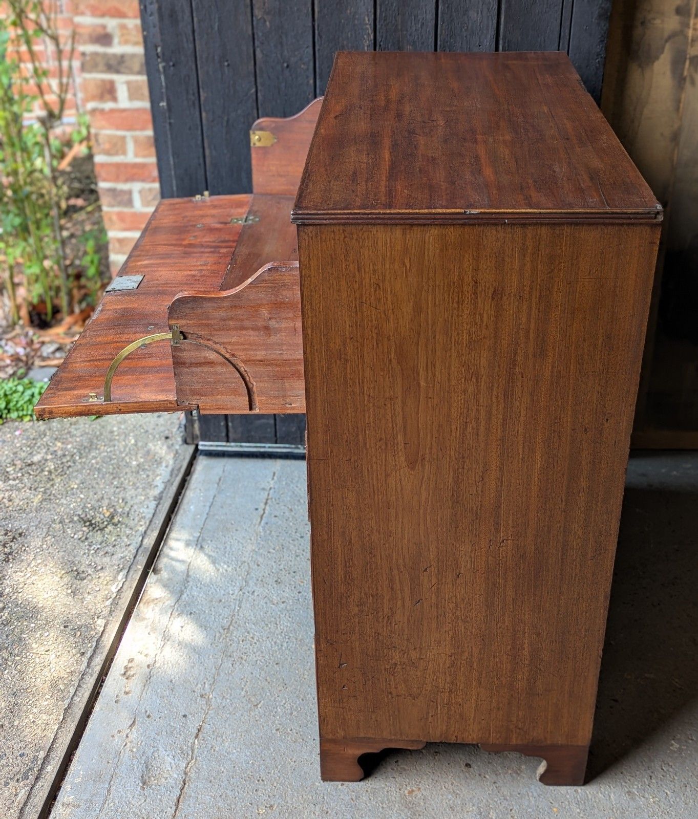 photo vintage Antique Secretaire Chest Of Drawers (Delivery Available) Mahogany C 1820 Office