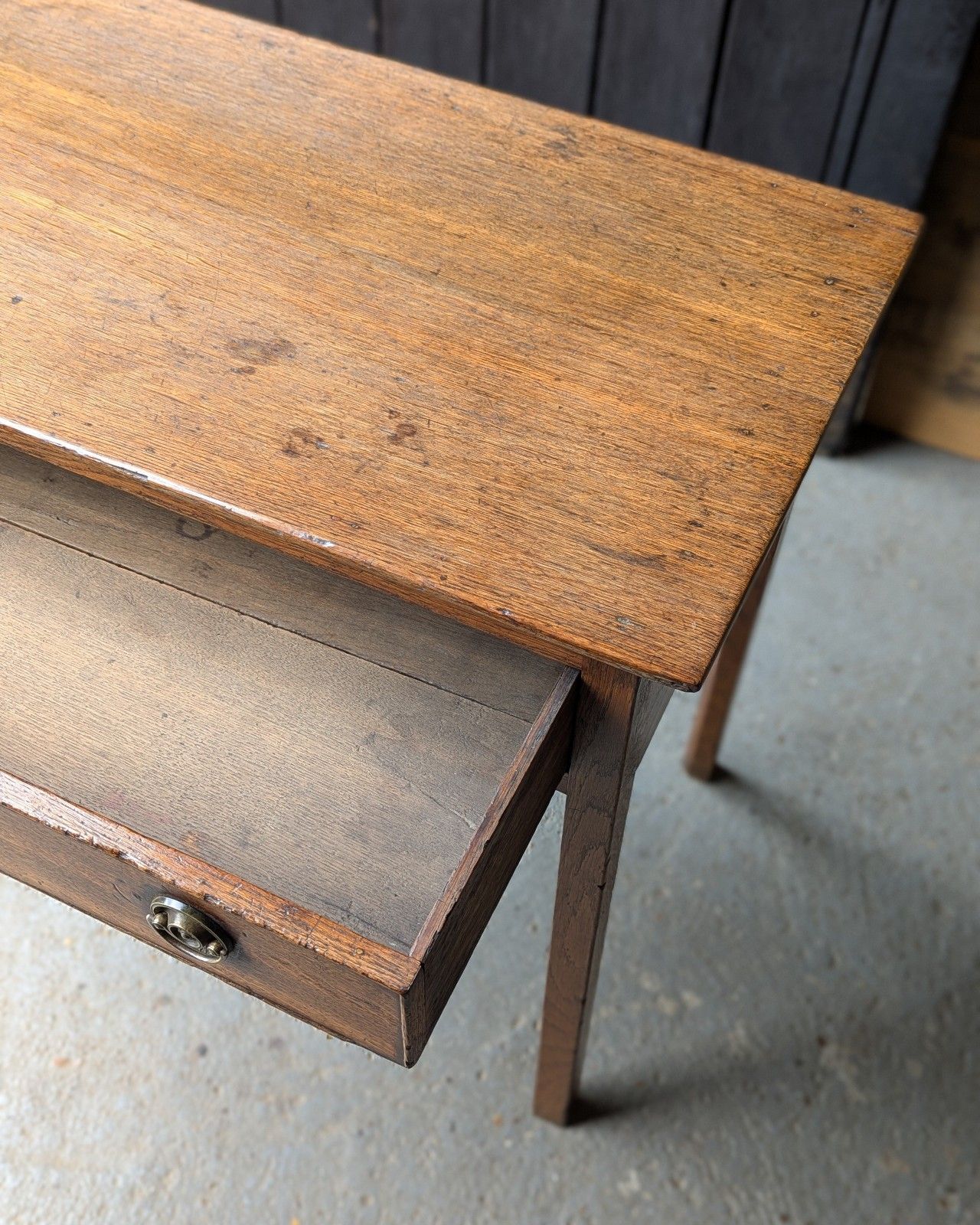 Furniture Antique Side Table (Delivery Available) Georgian Country Oak & Elm photo