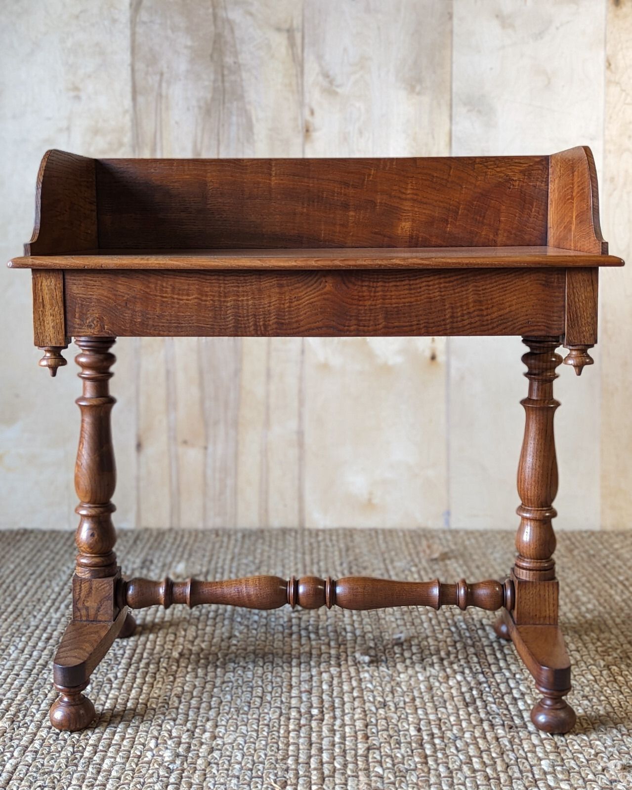 Antique Gothic Washstand (Delivery Available) Oak C1880 Desk Table photo for sale