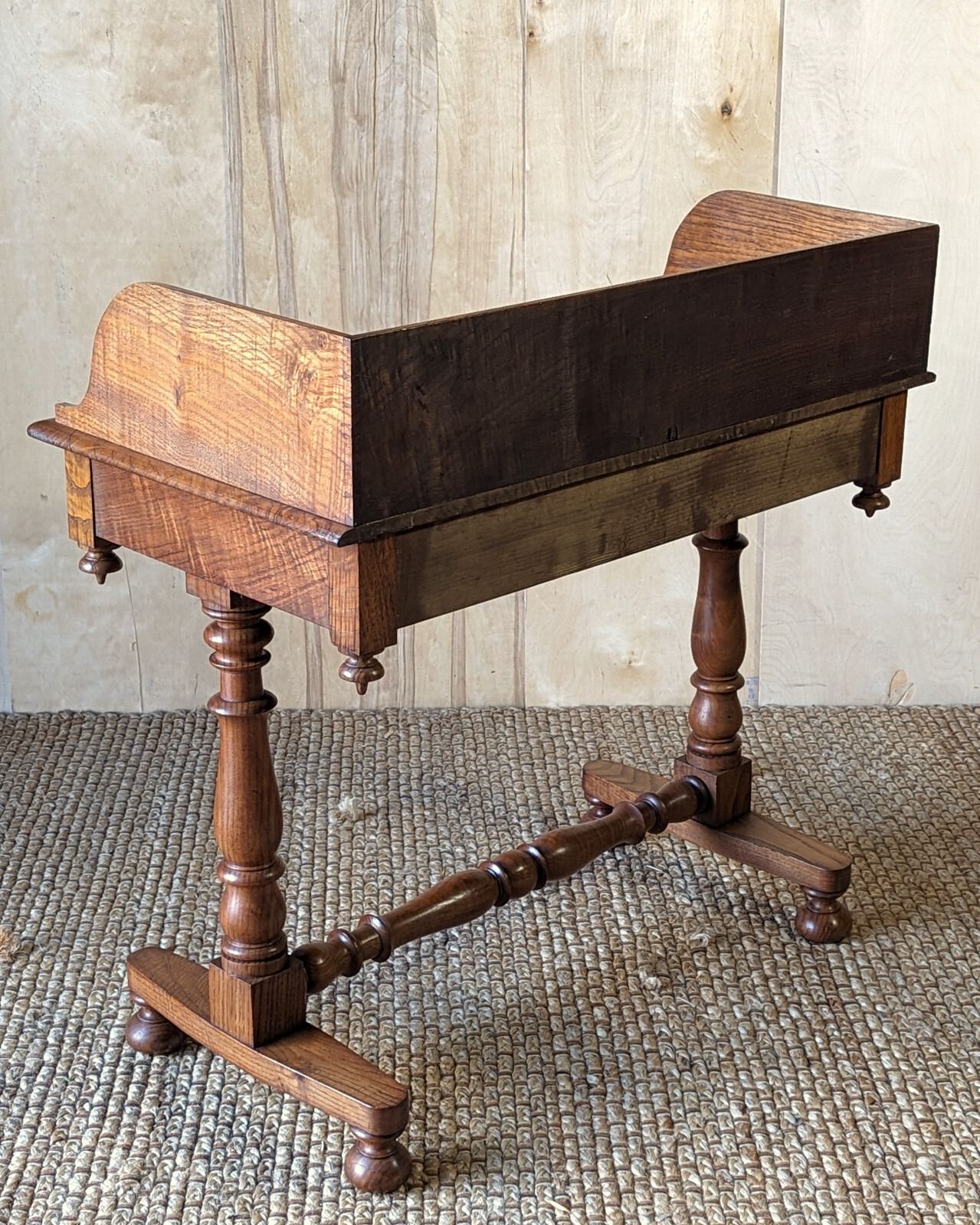 photo furniture Antique Gothic Washstand (Delivery Available) Oak C1880 Desk Table