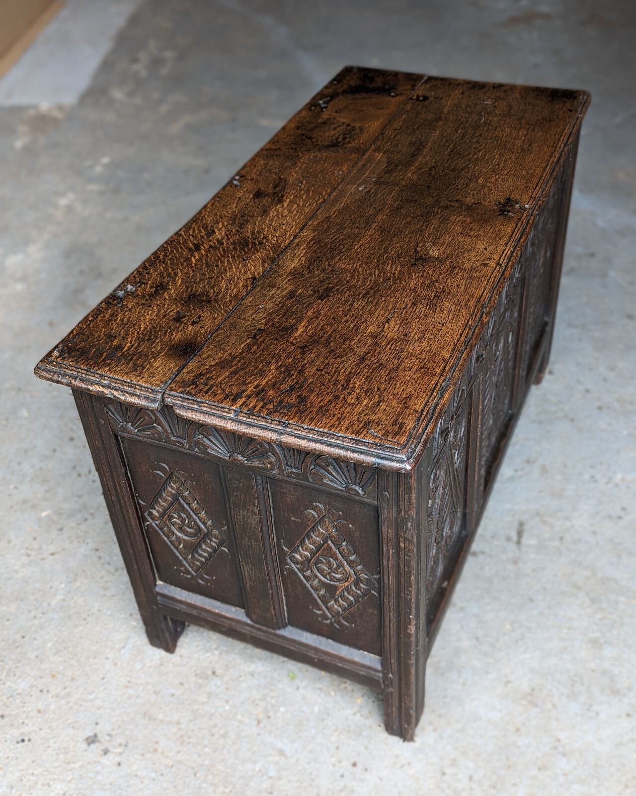 photo for sale Antique Oak Coffer / Chest (Delivery Available) Mid 17thc