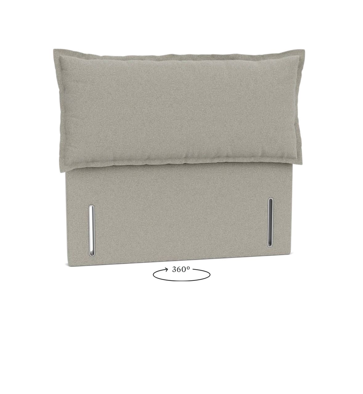 Grey Linen Kingsized Headboard photo furniture