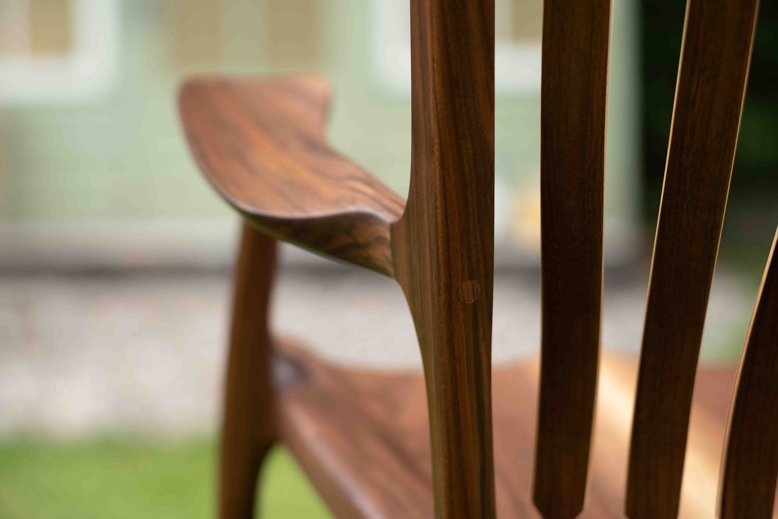 Sam Maloof Style Rocking Chair photo vintage
