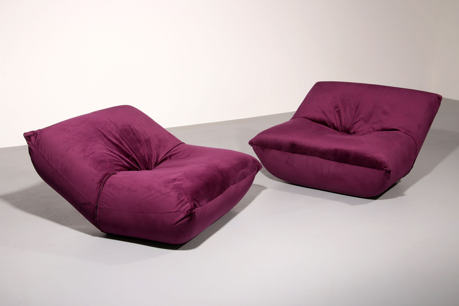 Purple Papillon Lounge Chairs By Guido Maria Rosati For Giovannetti