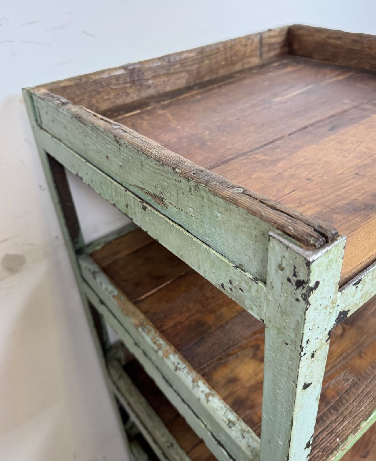 Green Industrial Shelf, 1960s, Iron photo 449.0