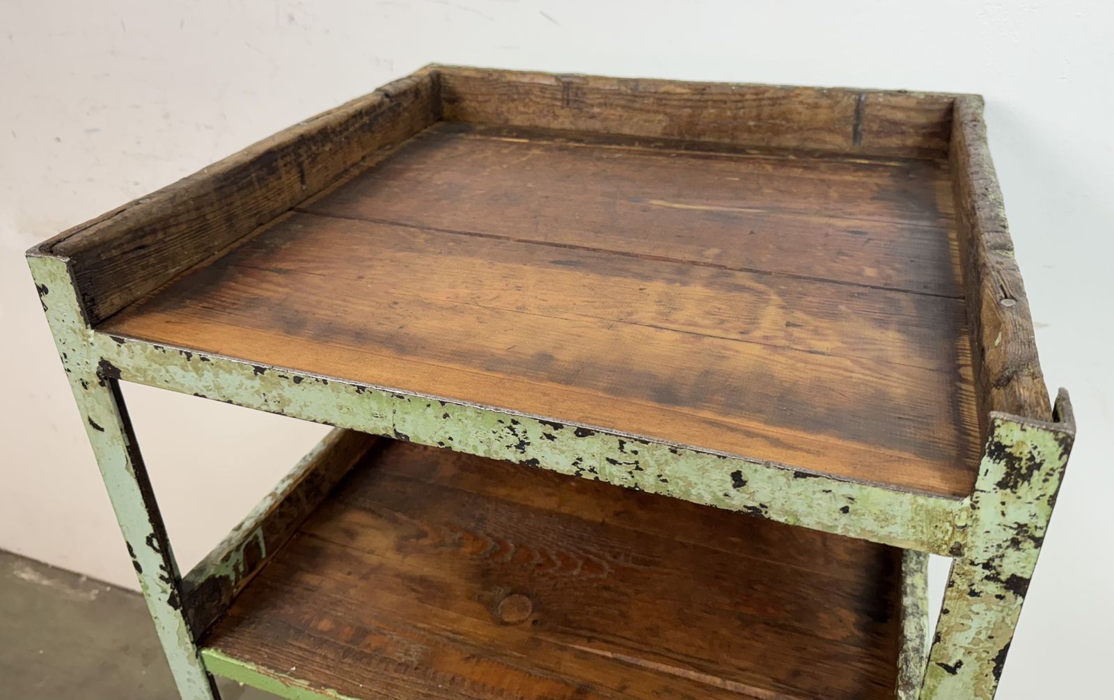 photo for sale Green Industrial Shelf, 1960s, Iron
