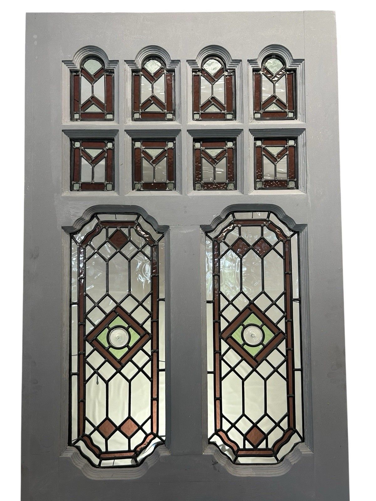 Edwardian Stained Glass Front Door Old Antique Period Reclaimed Wood Refurb photo 3481.0