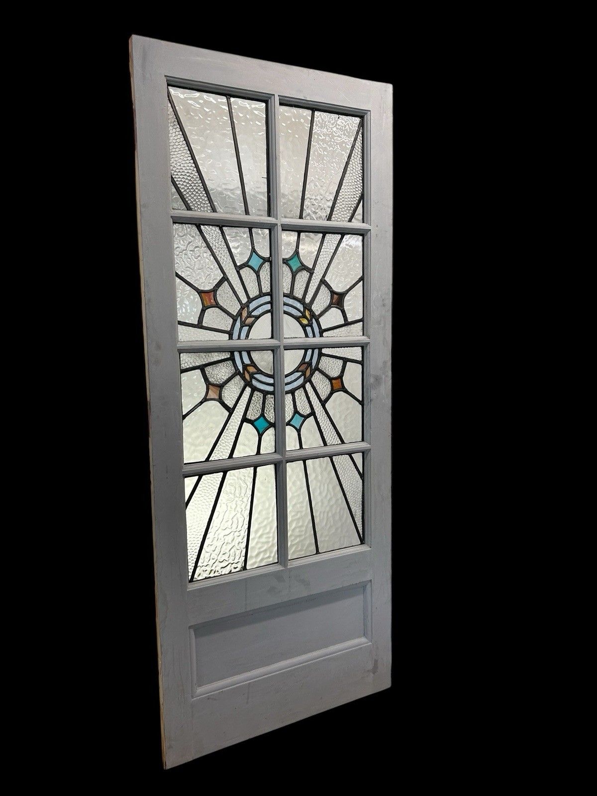 Art Deco Stained Glass Vestibule Internal Door Period Reclaimed Antique 20s 30s photo furniture