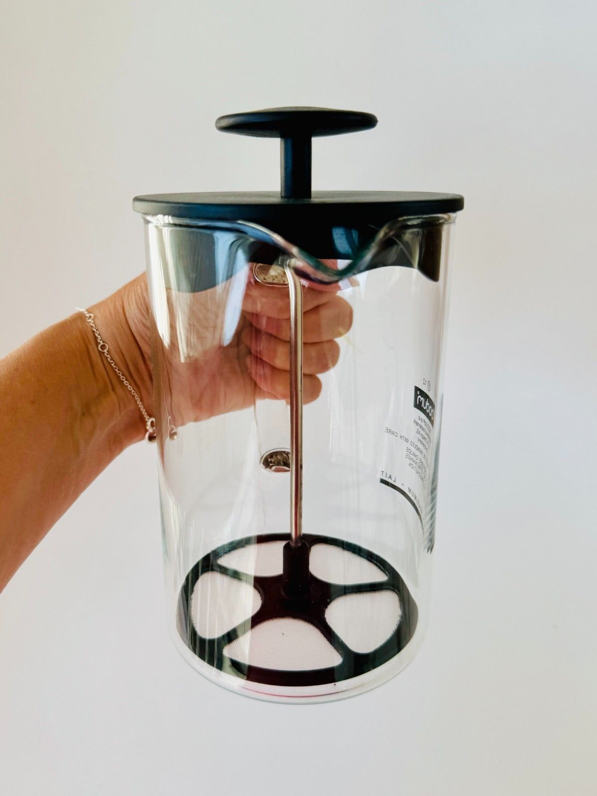 photo vintage New Bodum Chambord 8 Cup Cafetiere, Milk Frother & 2 Latte Cups + Cork Coasters