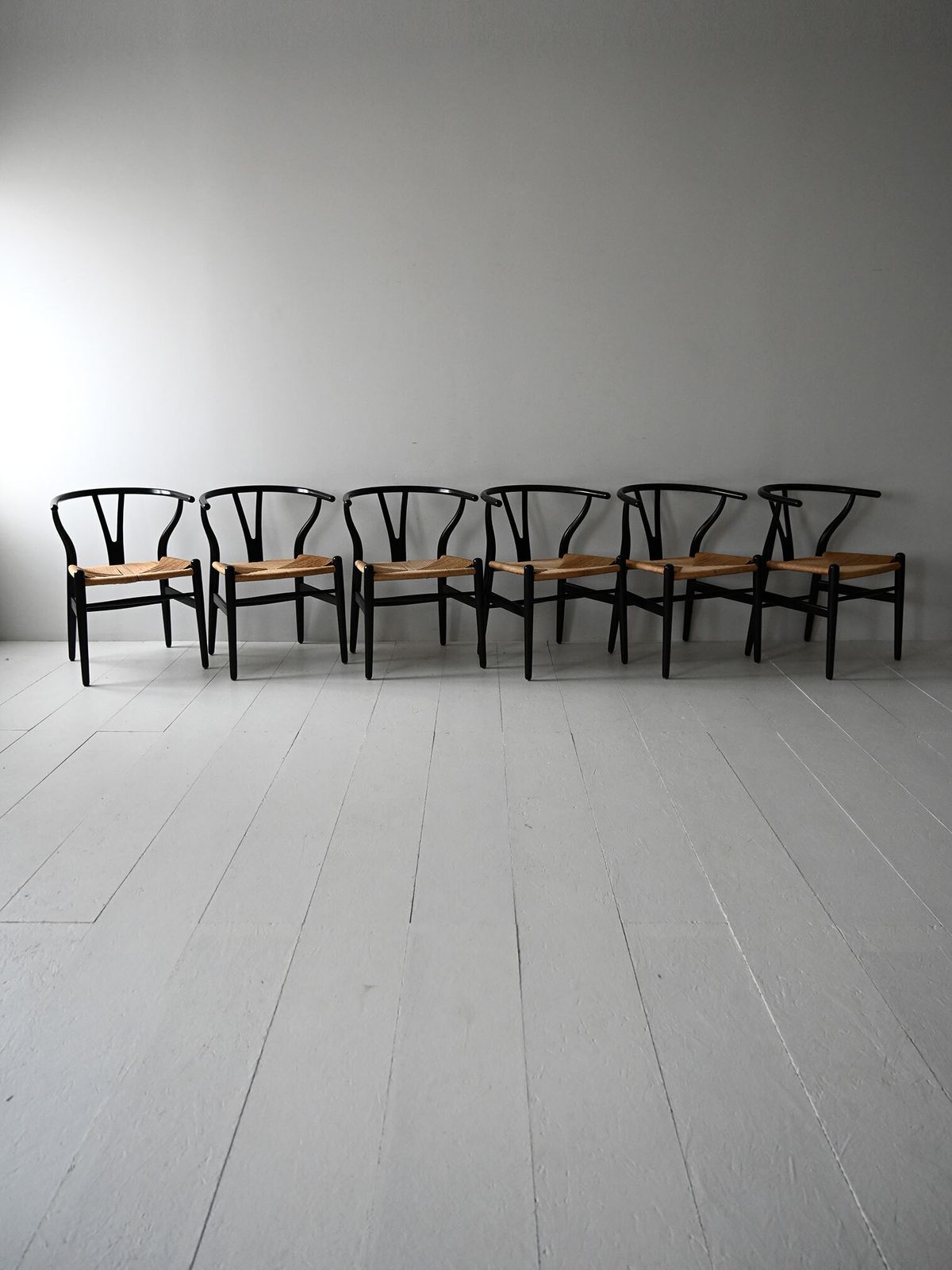 Set Of 6 Ch24 Chairs By Hans Wegner photo furniture