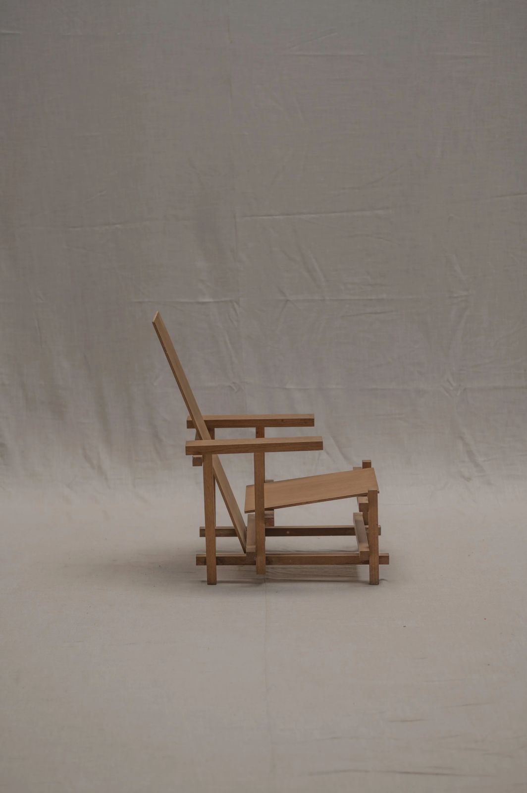 1650.0 Modernist Armchair In The Manner Of Gerrit Rietveld   C.1960s photo