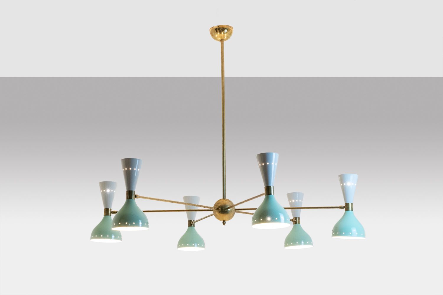 Radiant Diabolo Shaped Chandelier With 12 Lights. Contemporary. photo furniture
