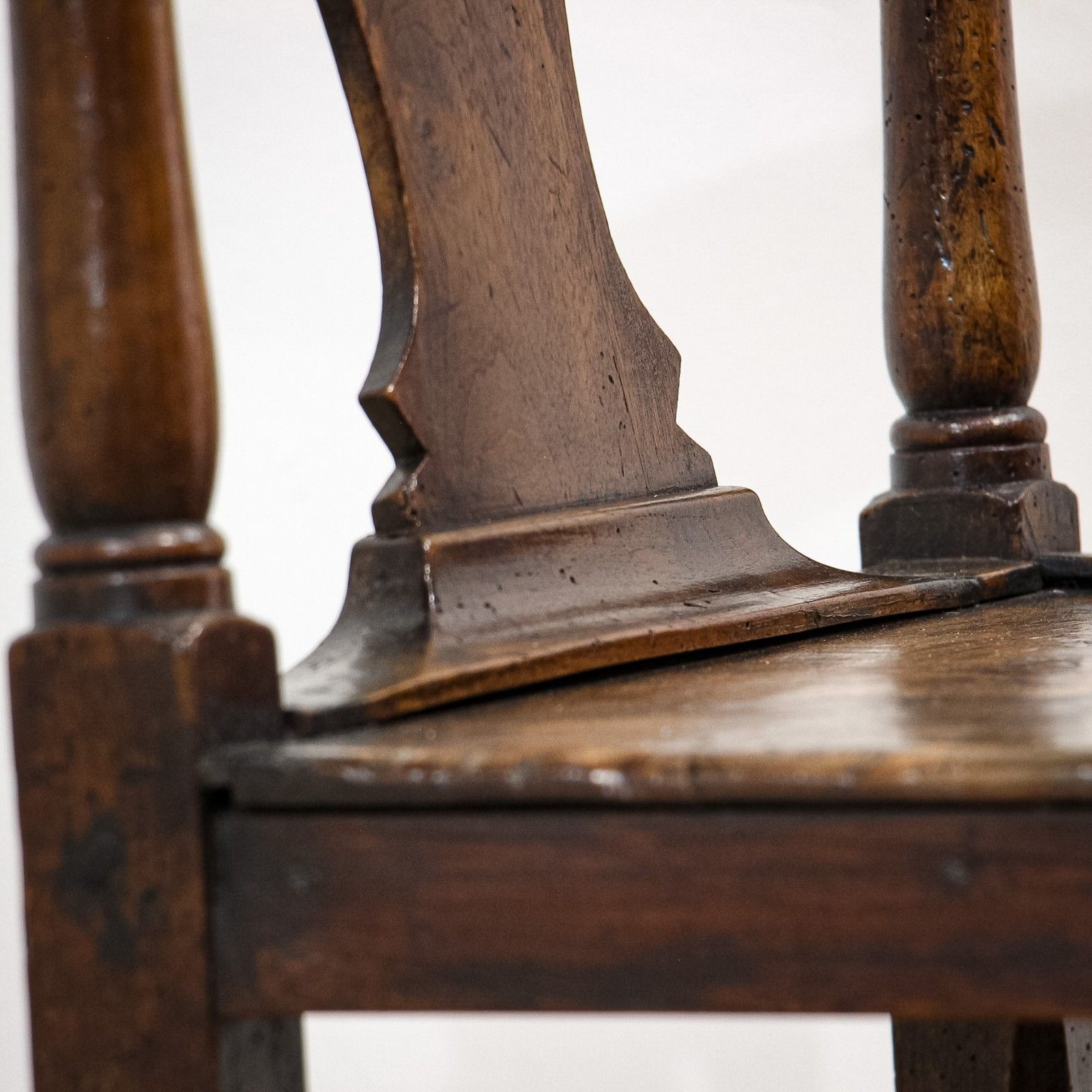 photo for sale George II Walnut Corner Chair With Burr Elm Seat