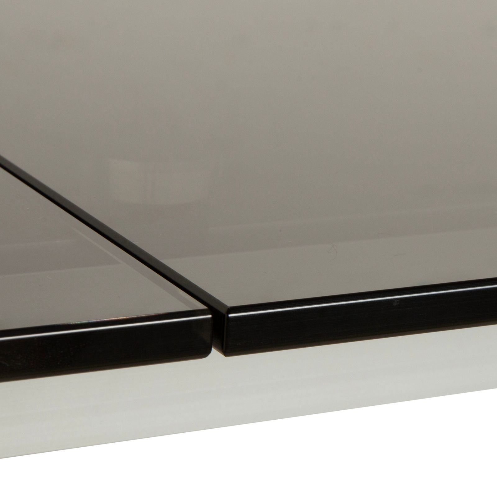 Rolf Benz Glazen Eettafel Bruin Uitschuifbaar Hout Gerookt Glas Walnoot 220 x 75 x 98 cm photo vinterior