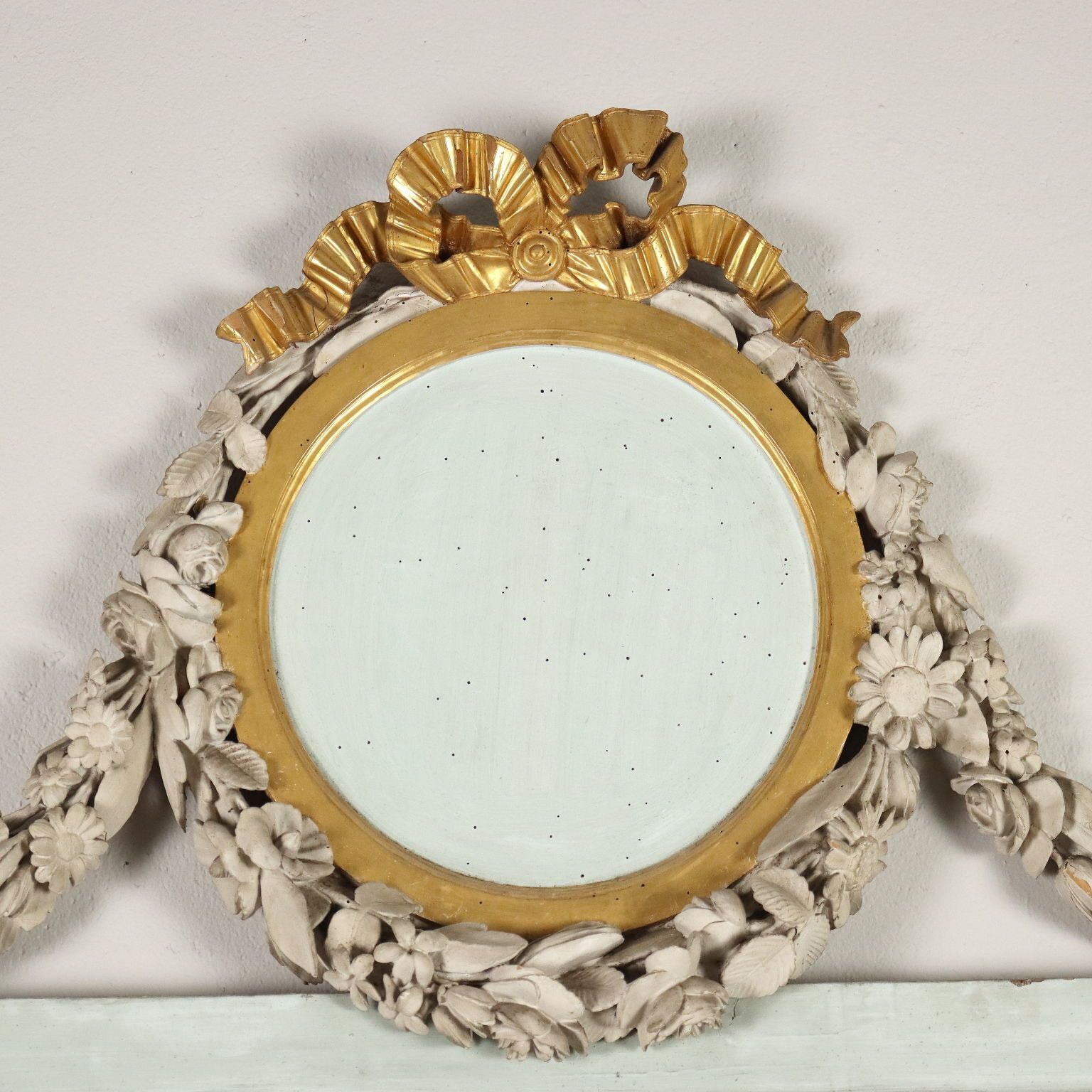 Mirror Neoclassical Carved Wood Italy XVIII Century photo Home Decor