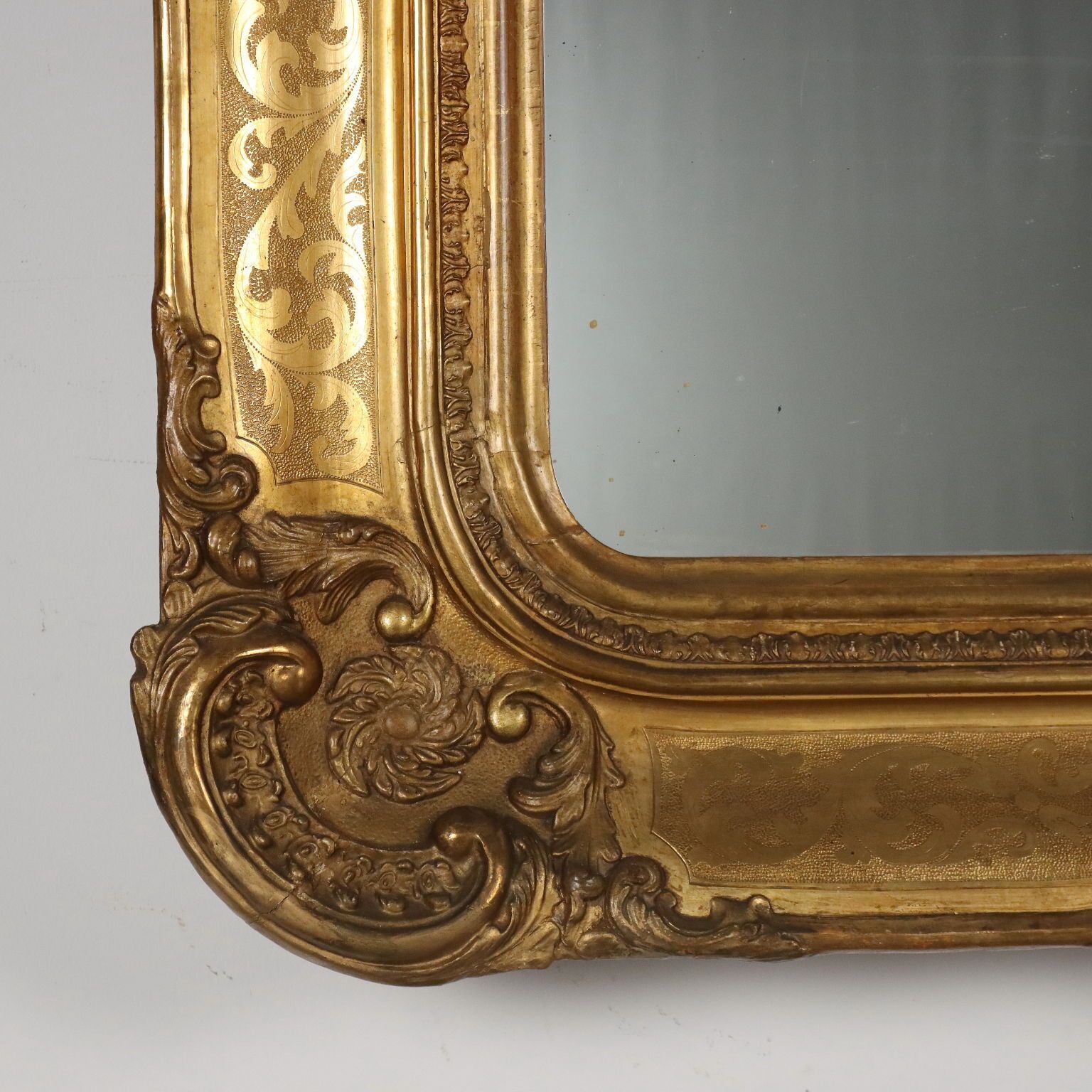 Antique Mirror Carved Fir France Mid XIX Century photo buy