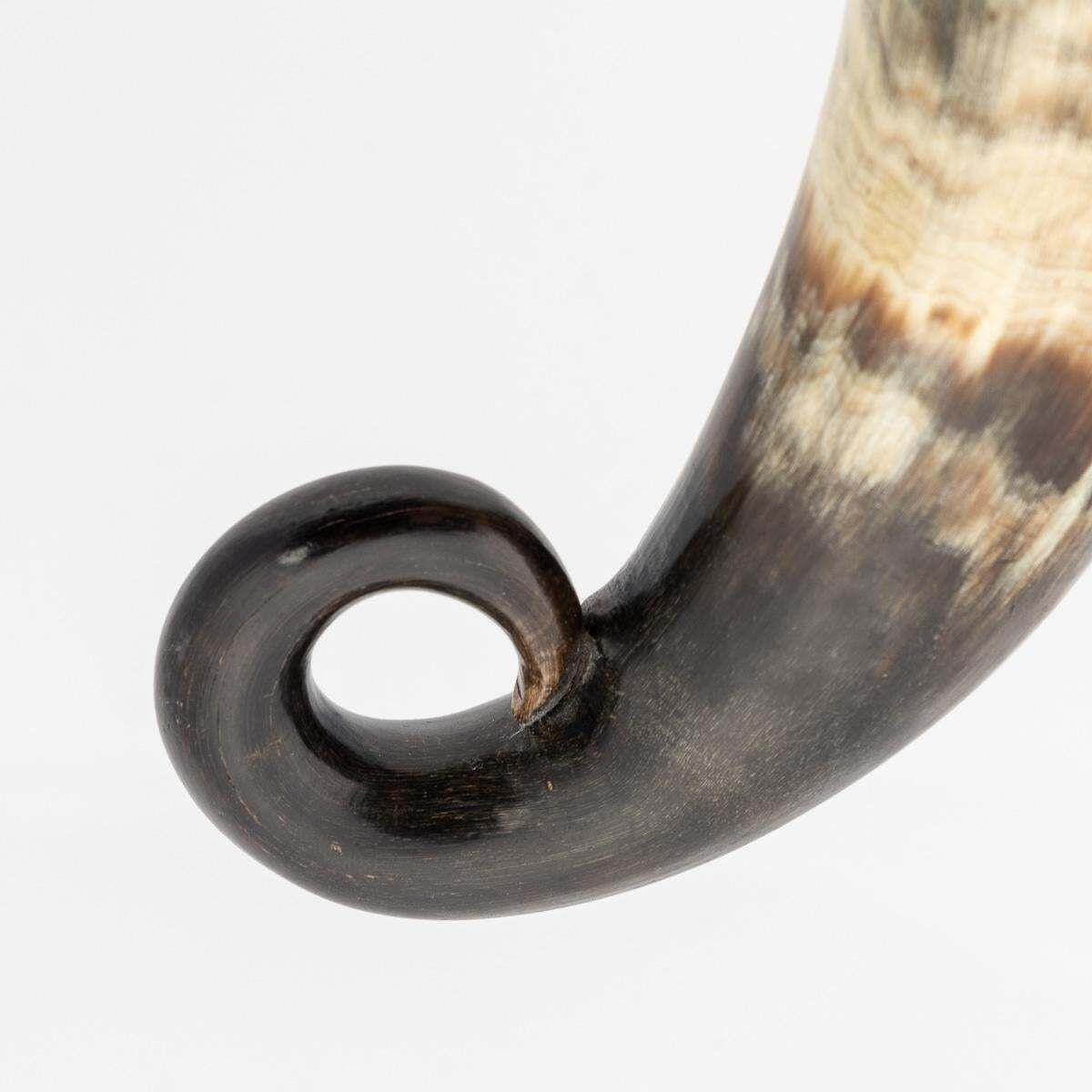 Home Decor Antique 19th Century Scottish Silver Mounted Horn Table Snuff Mull C.1829 photo