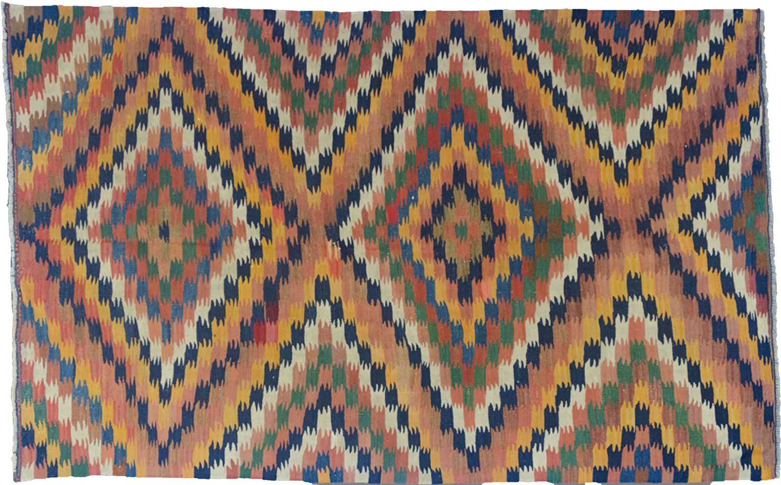 Antique Varamin Kilim Rug 230x140cm photo Textiles