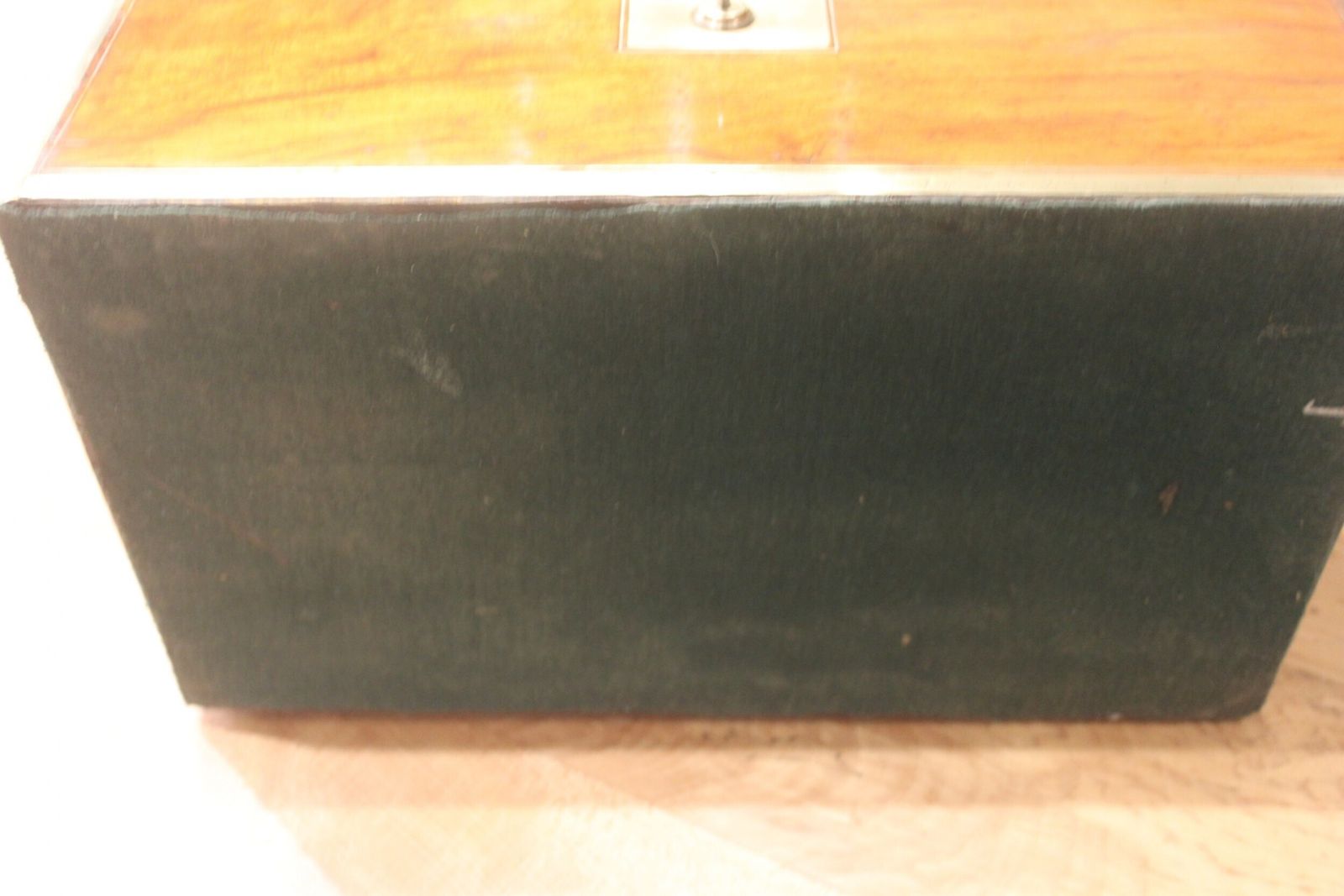 photo buy Victorian Walnut And Brass Bound Writing Slope With Bramah Lock, Key And Secret Drawers