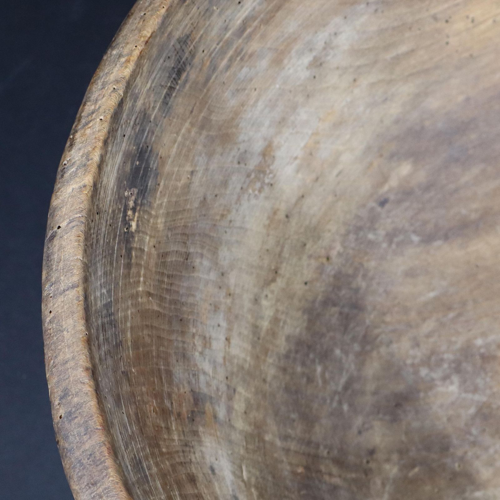 Antique Primitive French Wooden Bowl   Huge Hand Carved Farmhouse Dough photo Home Decor