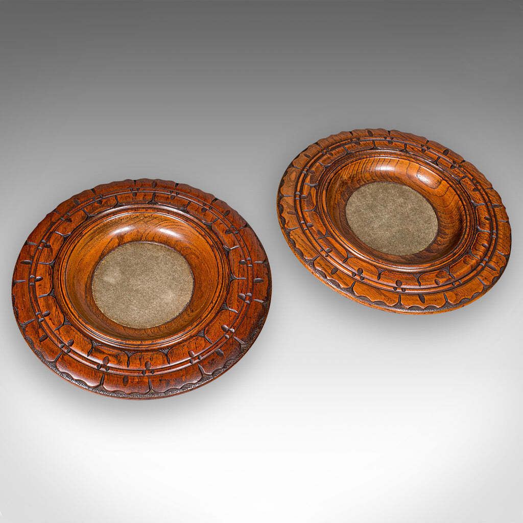 Pair Of Antique Decanter Coasters, English, Wine Bottle Stands, Treen, Victorian photo 709.0
