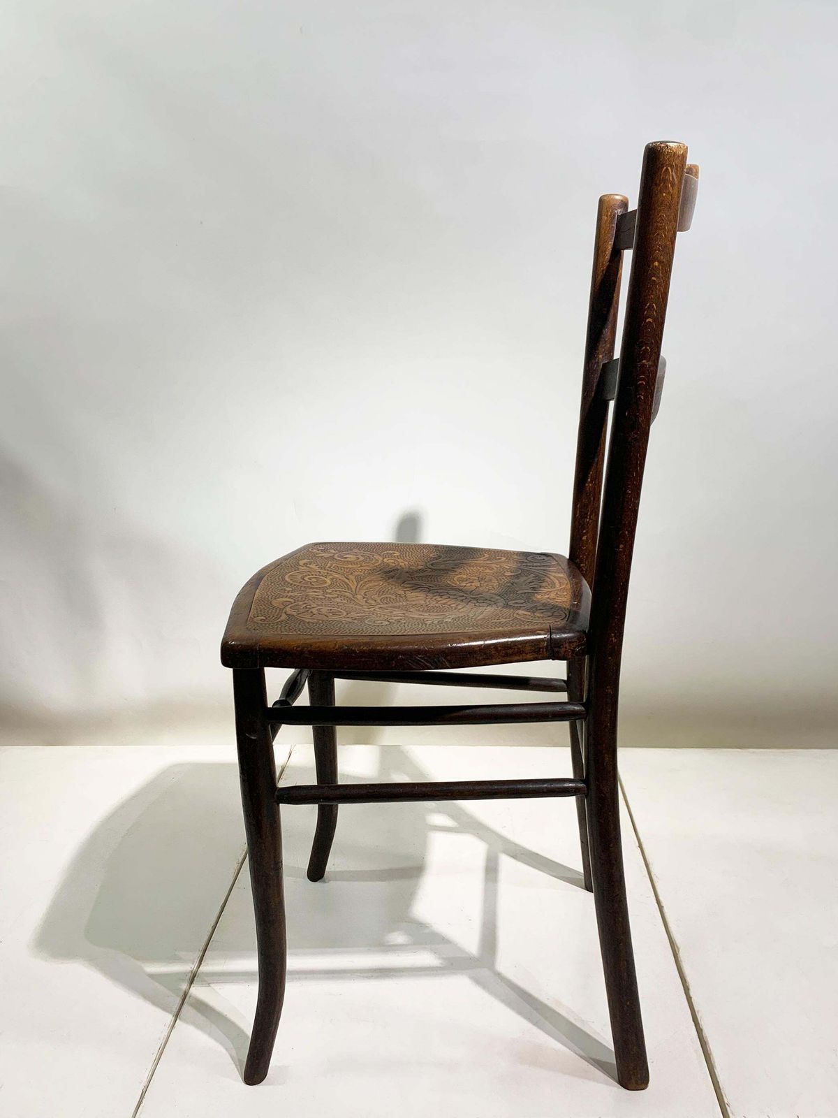 photo for sale Pair A.M.Luther "Luterma" Art Deco Bentwood/Embossed Plywood Chairs Estonia/1920