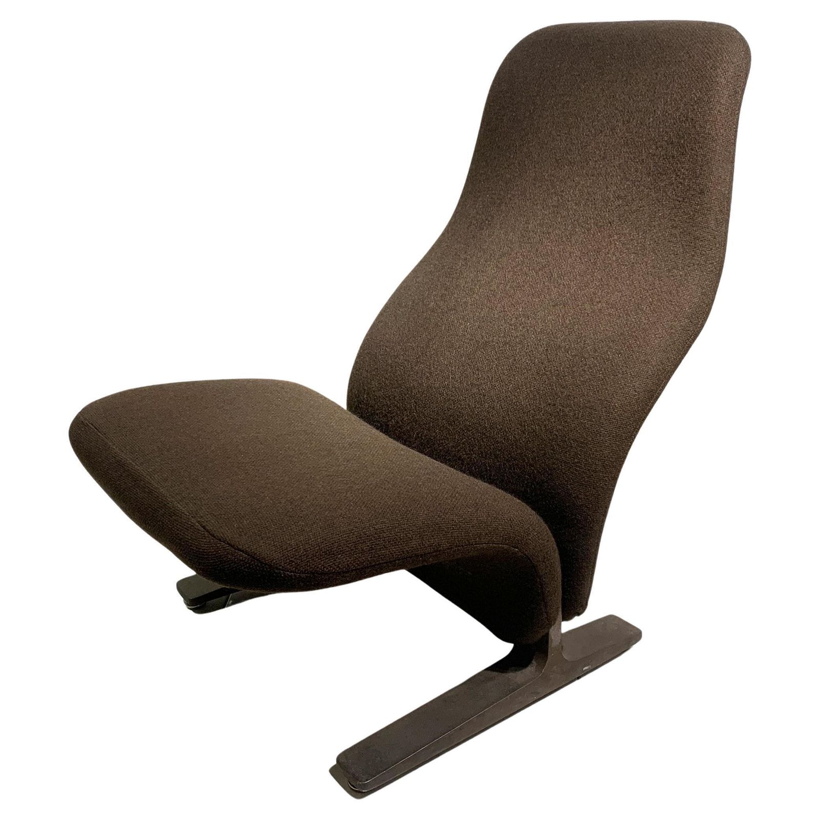 Pierre Paulin, F784 “Concorde” Lounge Chair, In Brown Fabric For Artifort, 1960s
