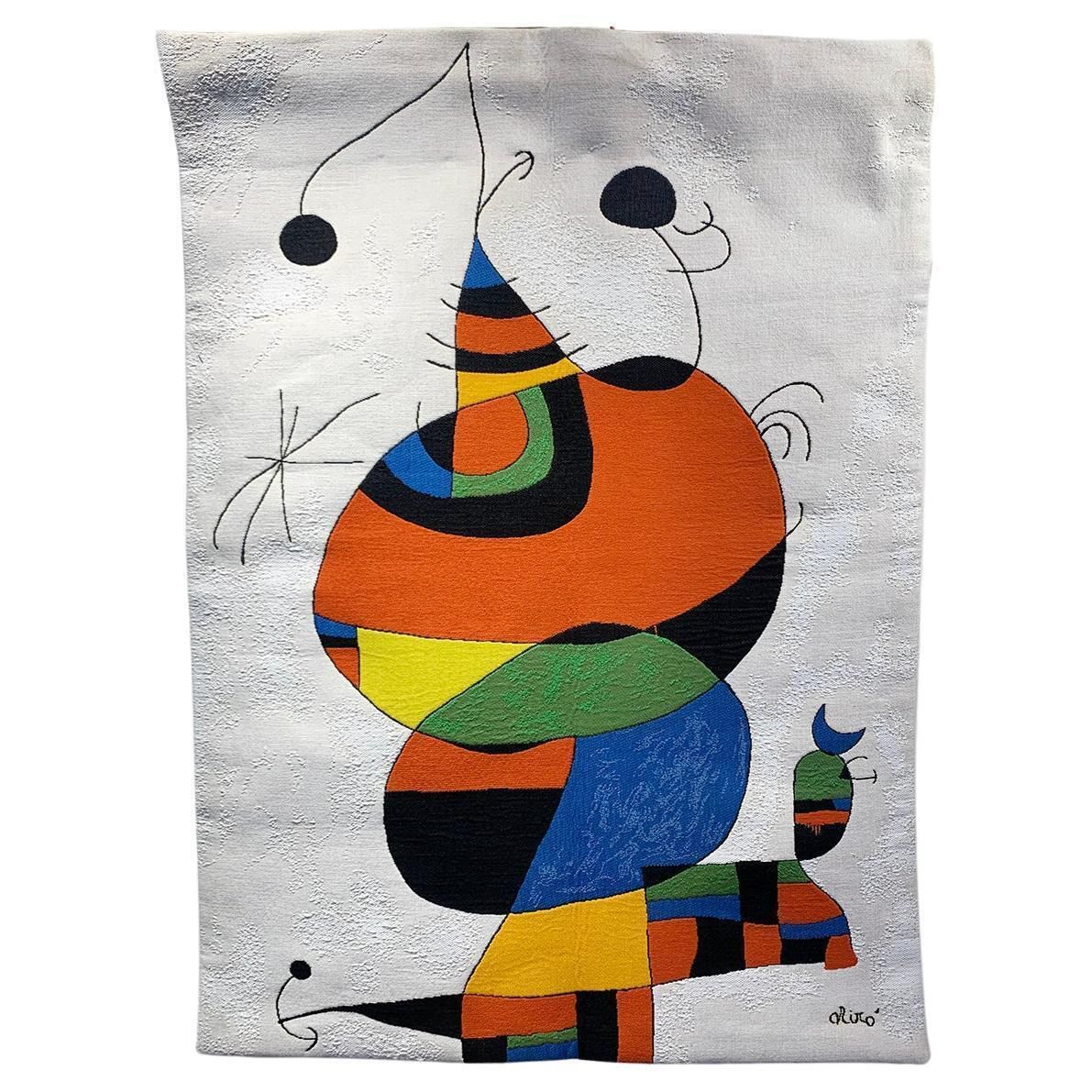 'Femme, Oiseau, étoile', Tapestry After The Painting Of Joan Miro By Jules Pansu