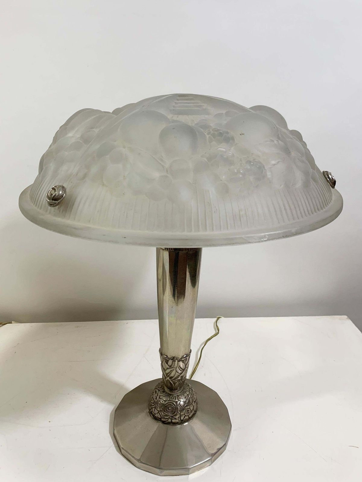 Pair Of Art Deco Table Lamps, Signed By Muller Frères Luneville photo vinterior