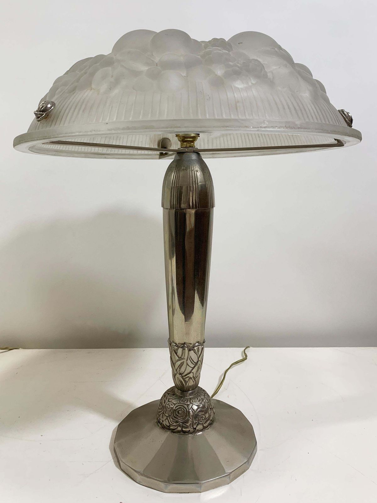Pair Of Art Deco Table Lamps, Signed By Muller Frères Luneville photo buy