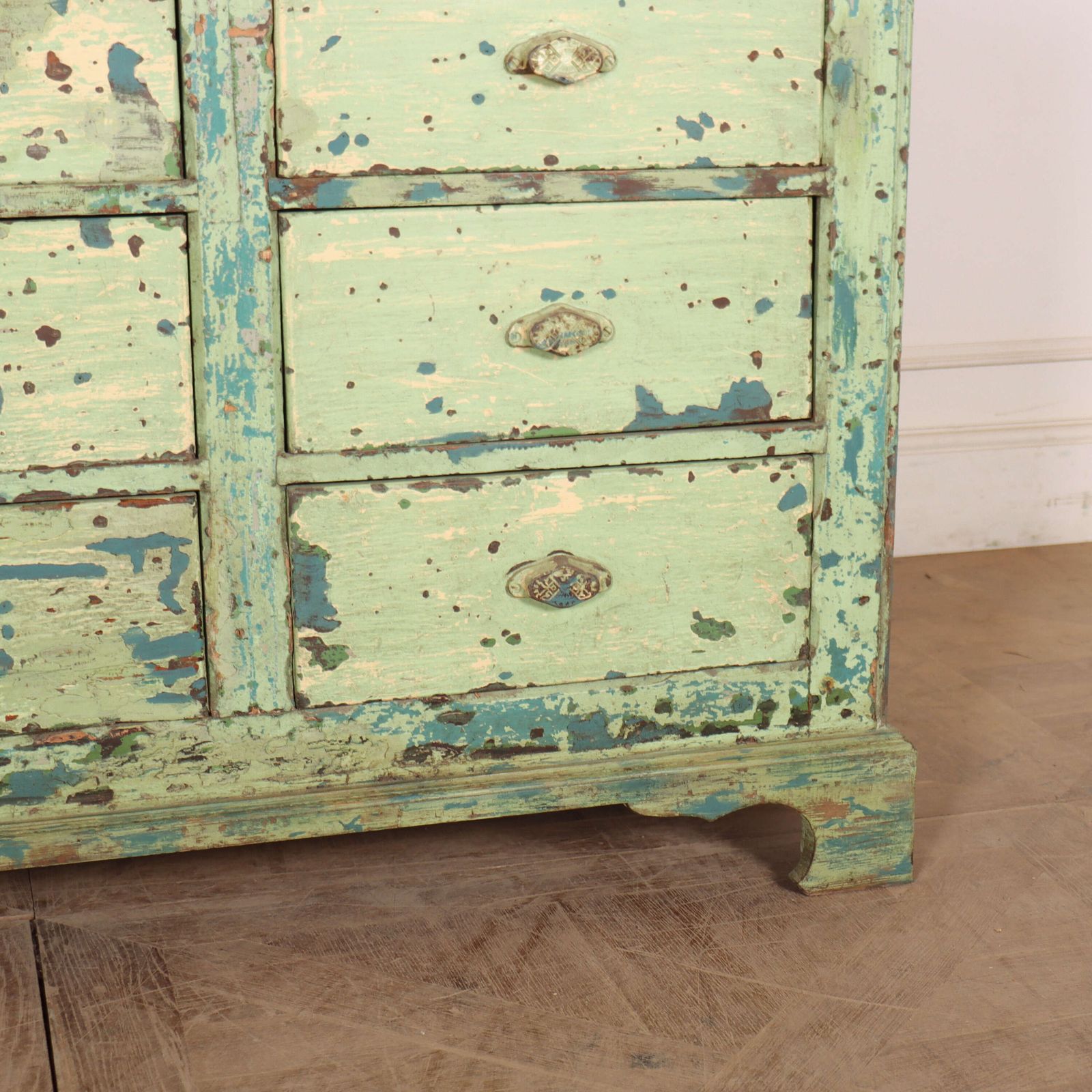English Painted Dresser Base, 1800s photo 3420.0