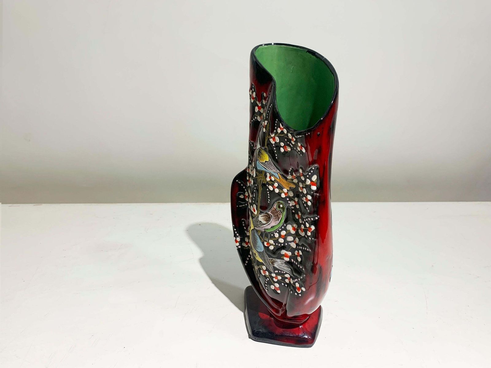 Mid Century Modern Ceramic Vase Numbered 43, Italy , Circa 1950's photo vinterior