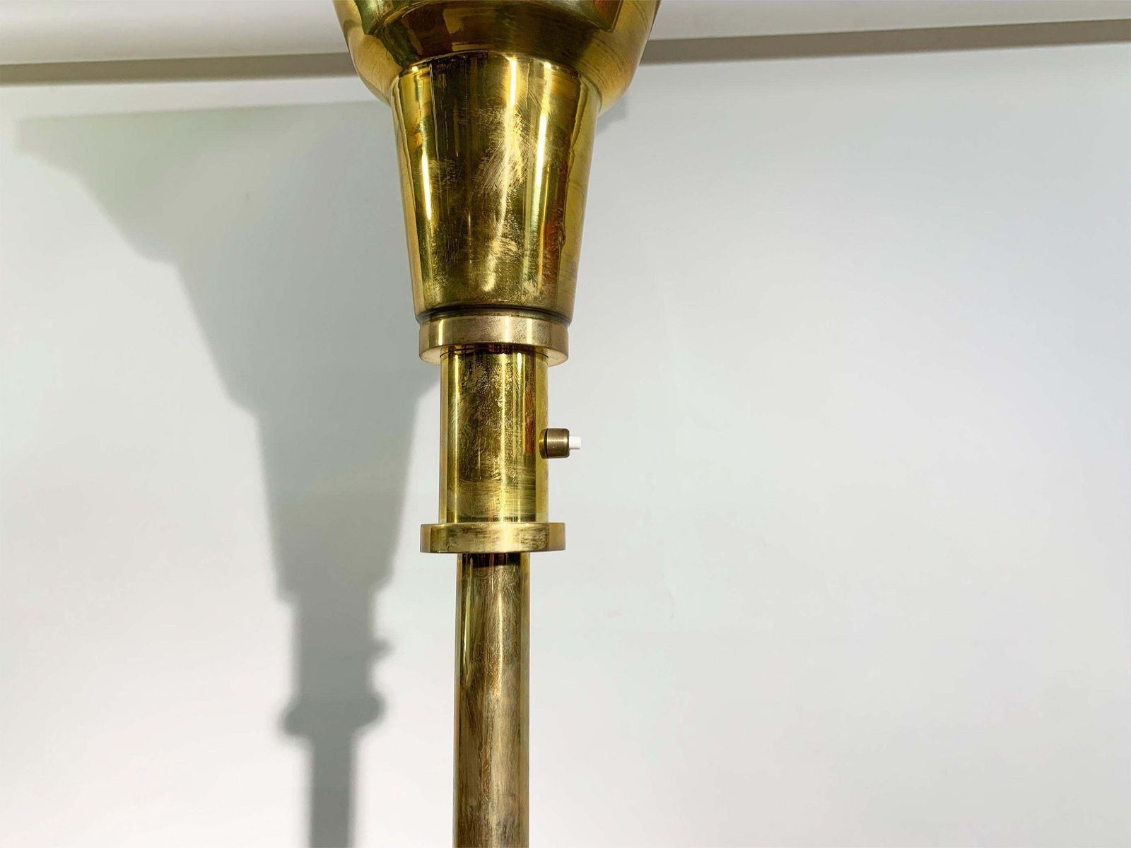 Art Deco Streamline Floor Lamp Torchiere, 1940s photo for sale