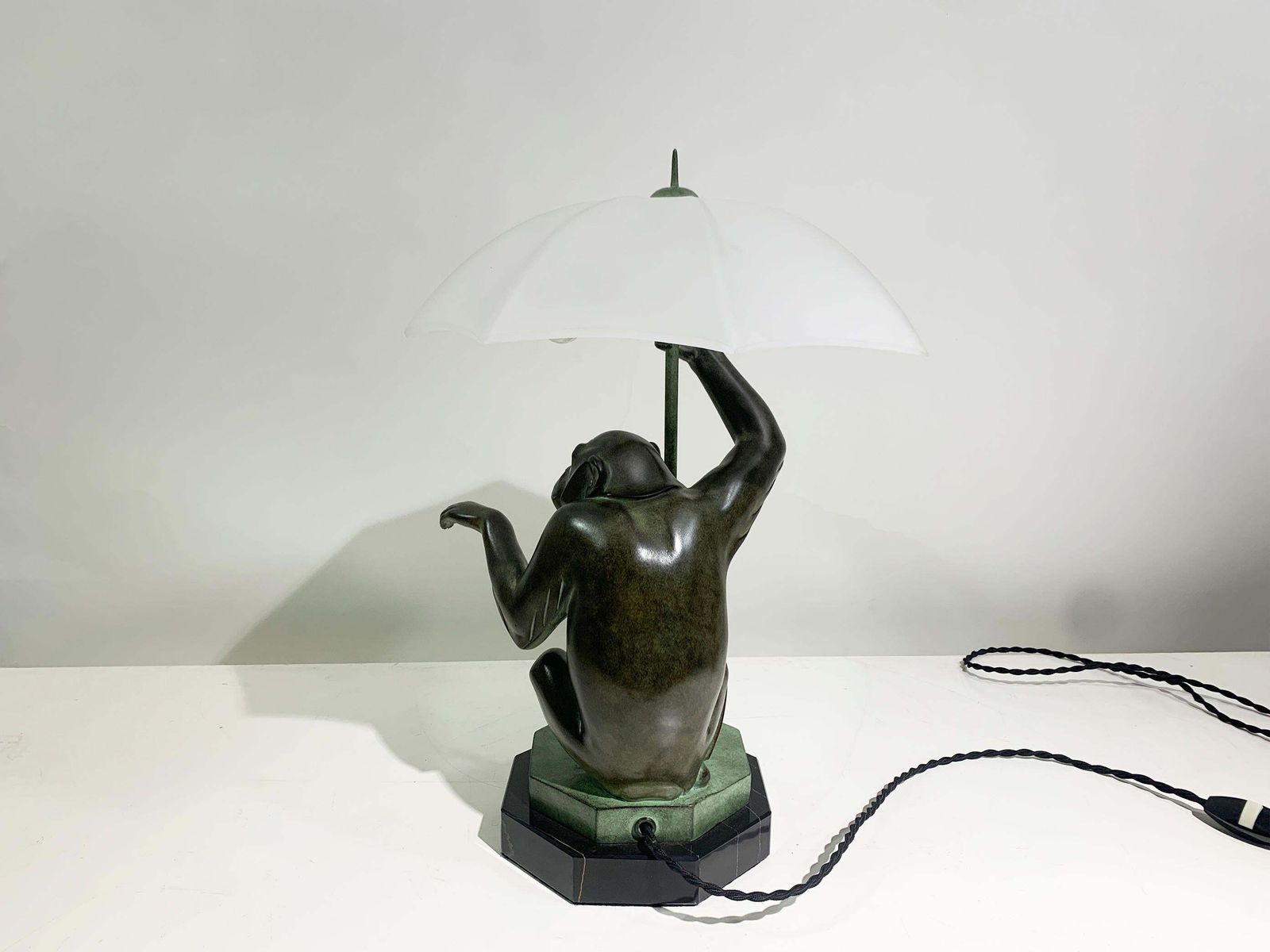 "Pluie" Table Lamp/Sculpture By Max Le Verrier Signed "Le Verrier" photo for sale