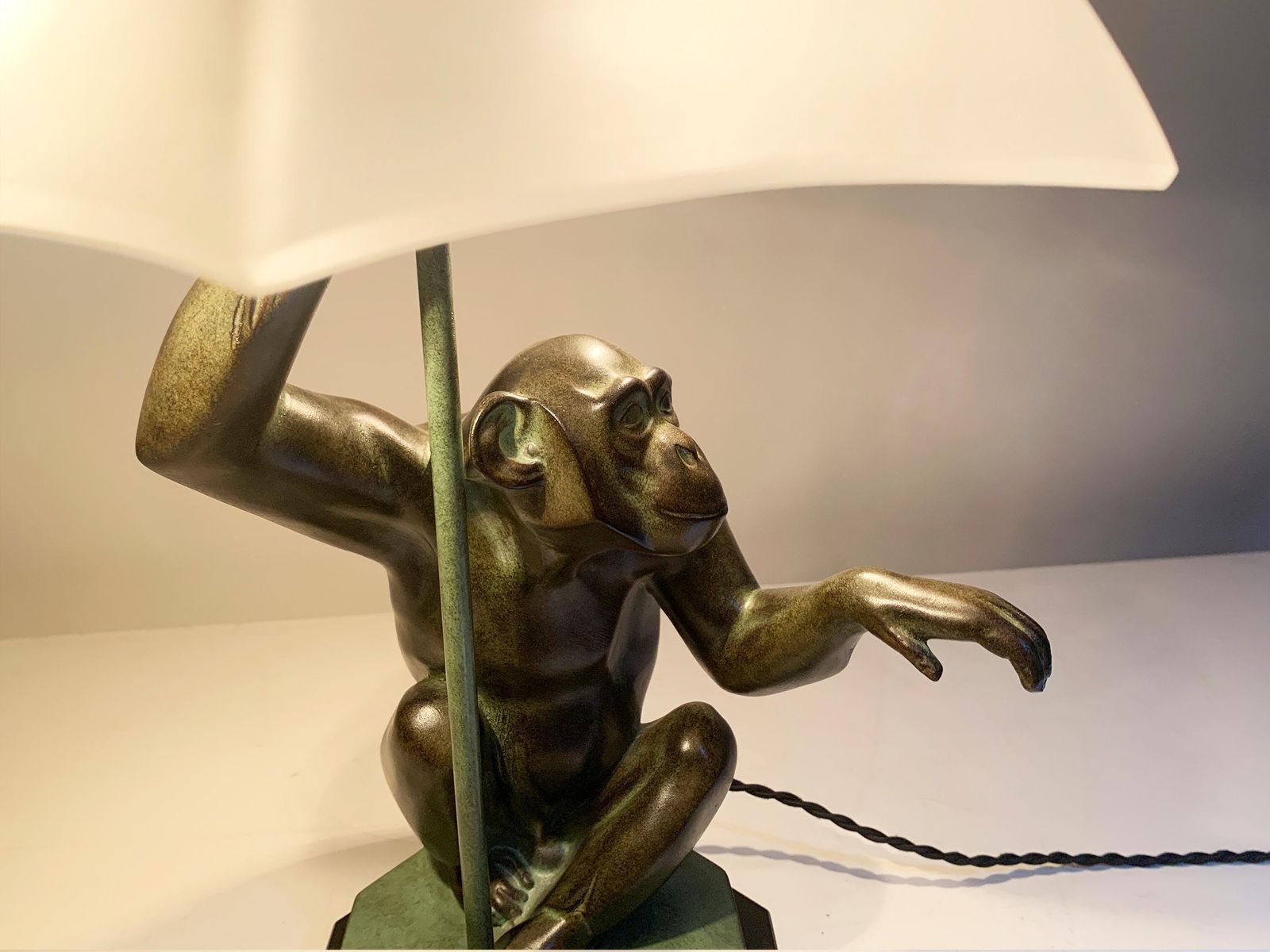 4720.0 "Pluie" Table Lamp/Sculpture By Max Le Verrier Signed "Le Verrier" photo