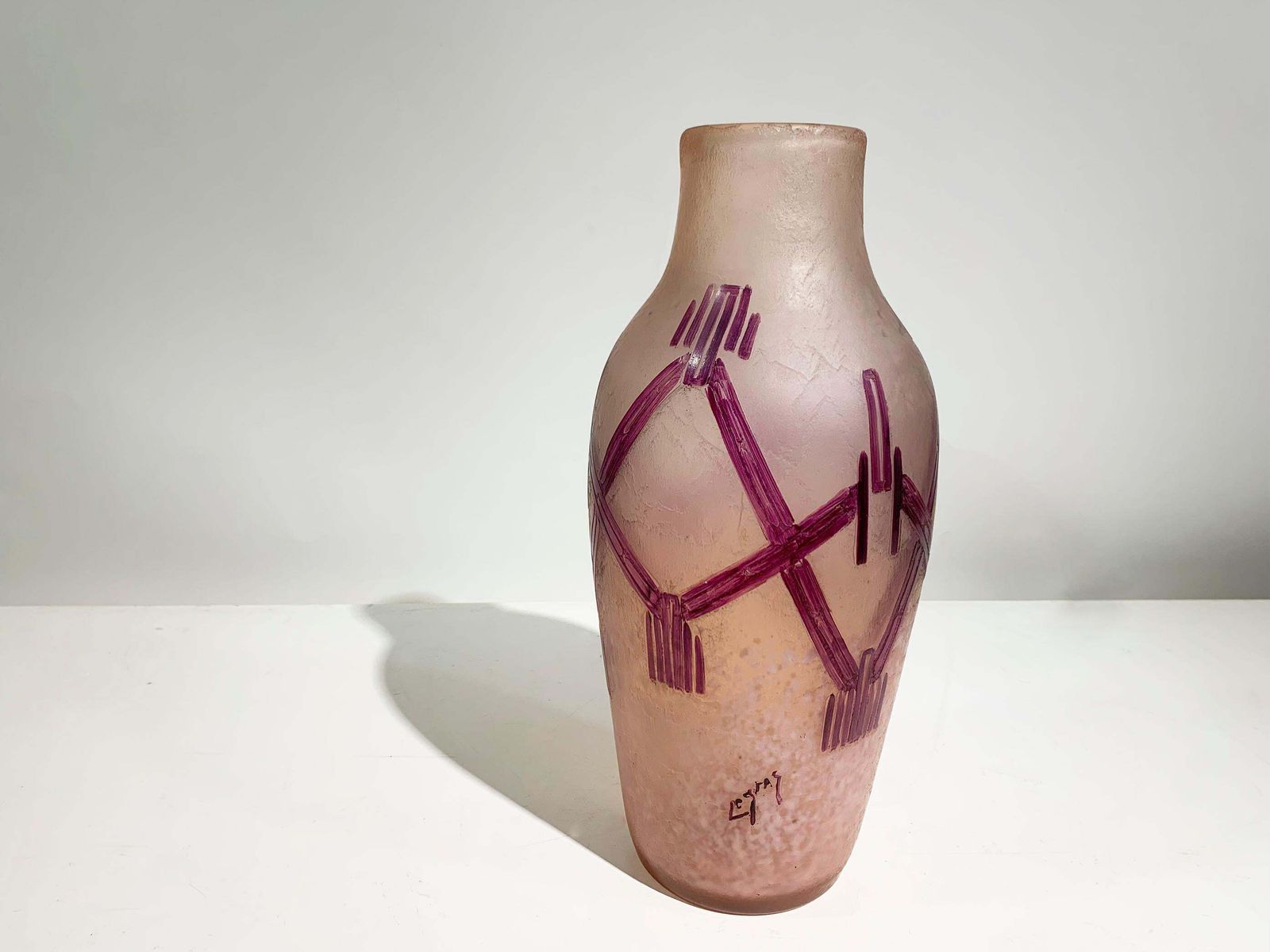 Art Nouveau Vase From "Rubi Series" Signed "Legras" By François Théodore Legras photo Home Decor