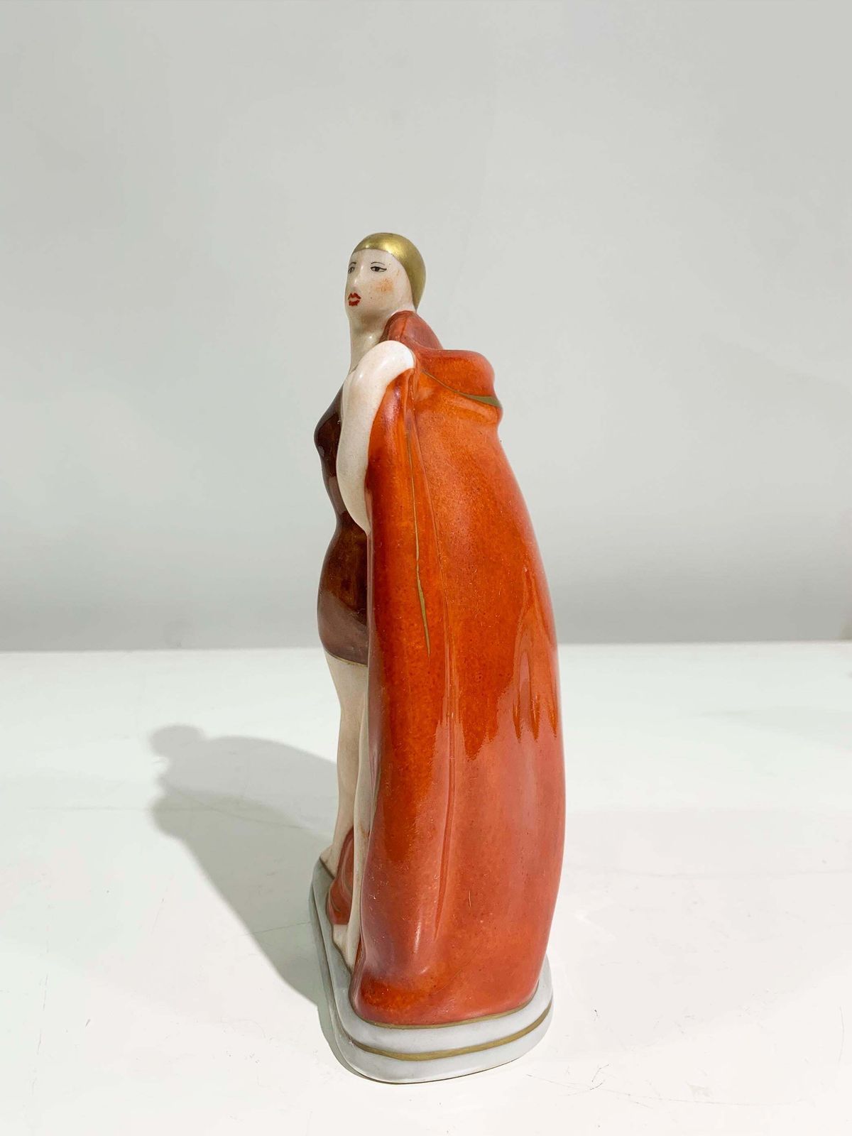 Home Decor Set Of 2 Art Deco Porcelain Figurines Signed Amelin   Rauche / "Limoges France" photo