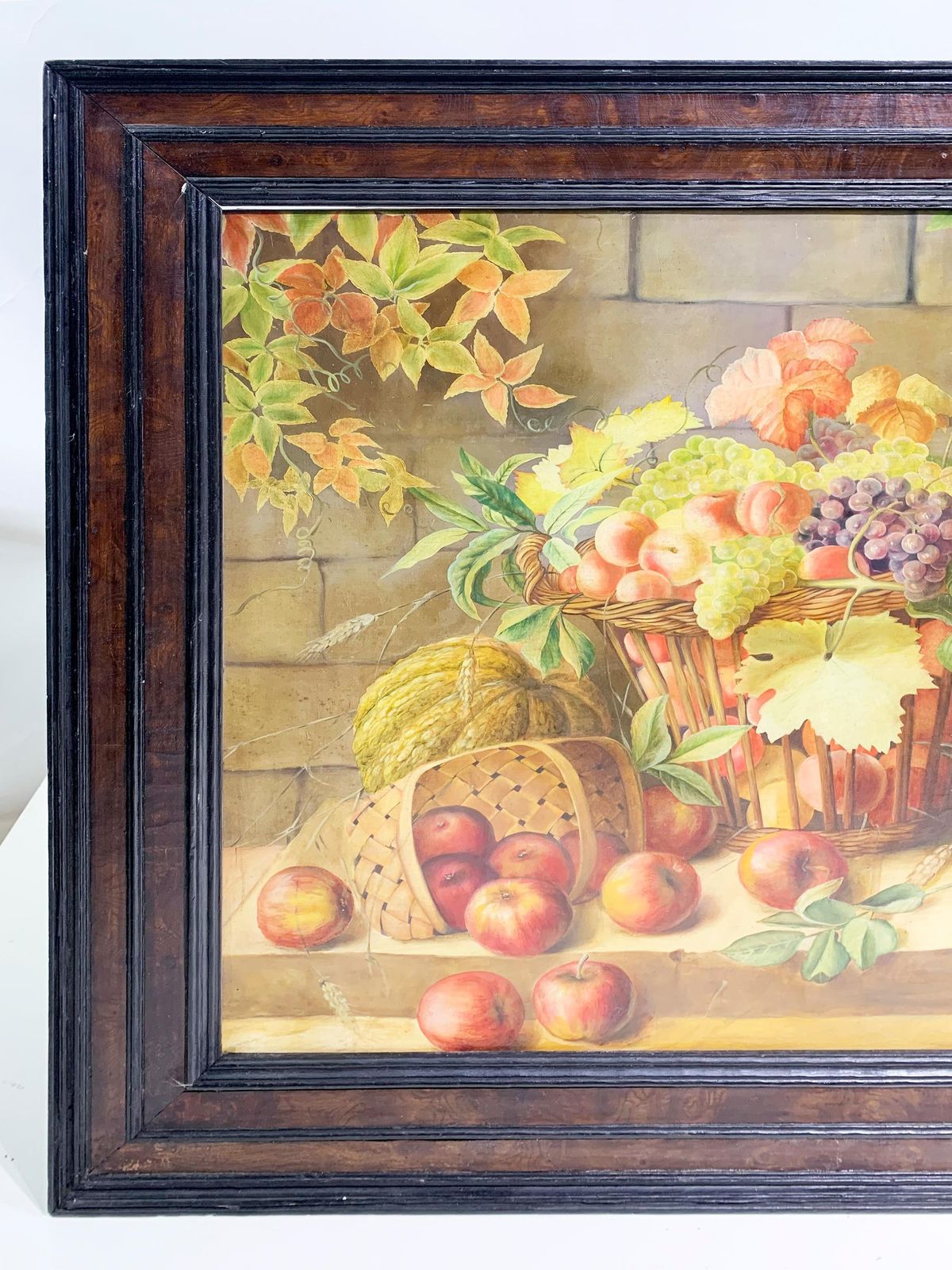 19th Century Still Life Wooden Framed Painting / Oil On Canvas, Signed Bianchi photo furniture