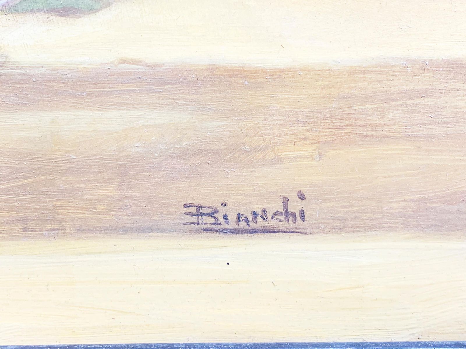 19th Century Still Life Wooden Framed Painting / Oil On Canvas, Signed Bianchi photo vinterior