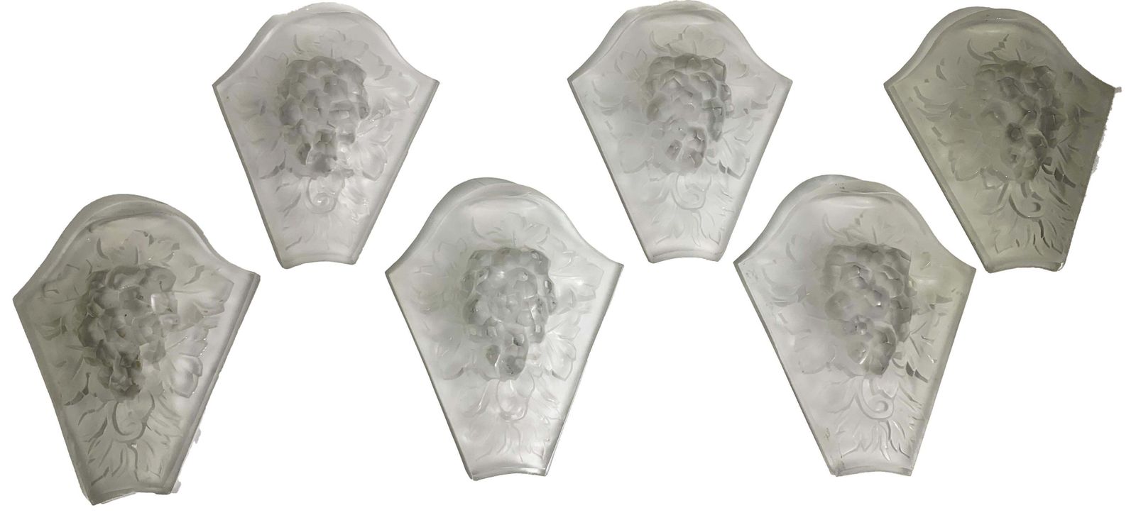 photo furniture French Art Deco Chandelier In Lorrain Press Molded Glass