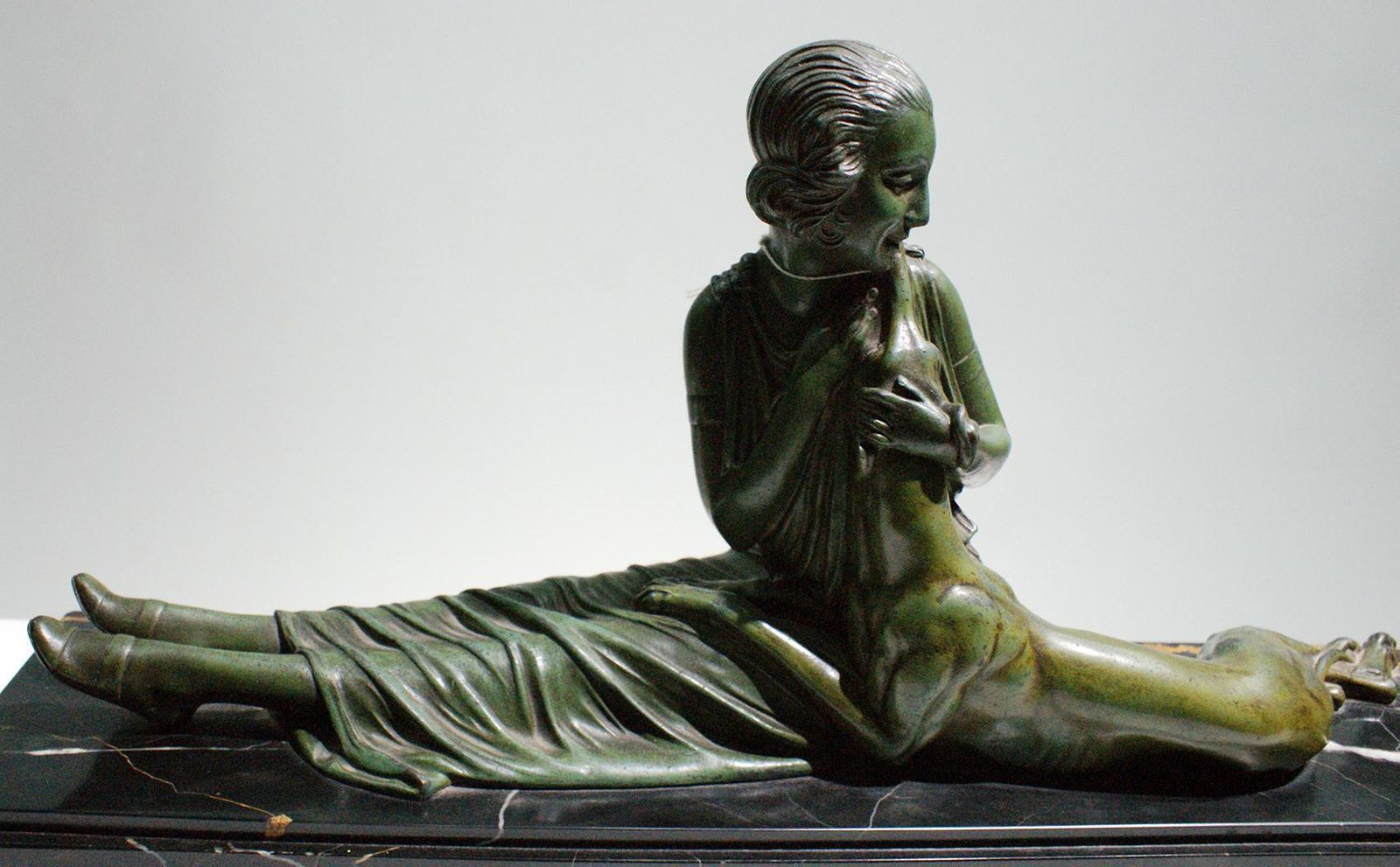 “Elegant Lady” Stunning Large Art Deco Sculpture Signed By D.H Chiparus photo furniture