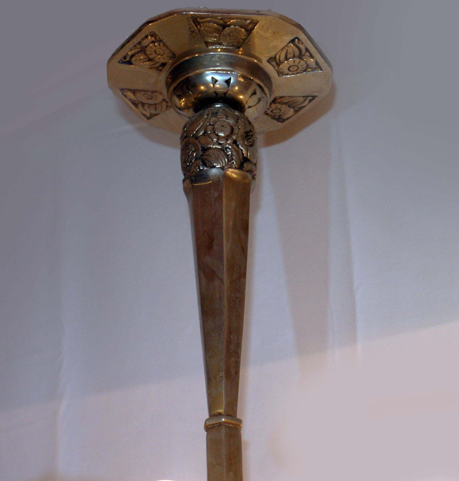 Stunning French Art Deco Chandelier By “Hettier Vincent”, France, Circa 1930s photo vinterior