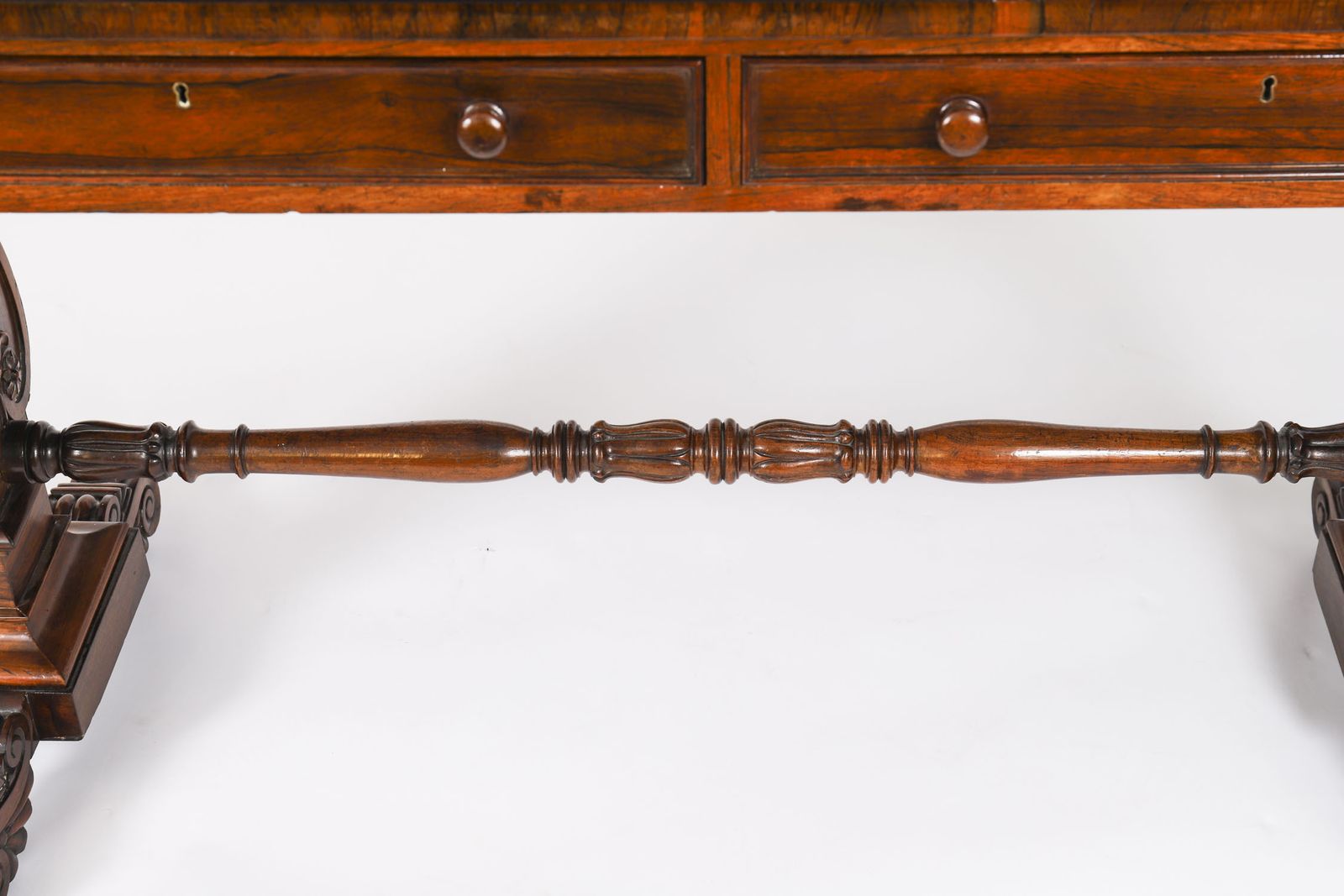 2400.0 Regency Gonçalo Alves Library Writing Desk C1820 19th C photo