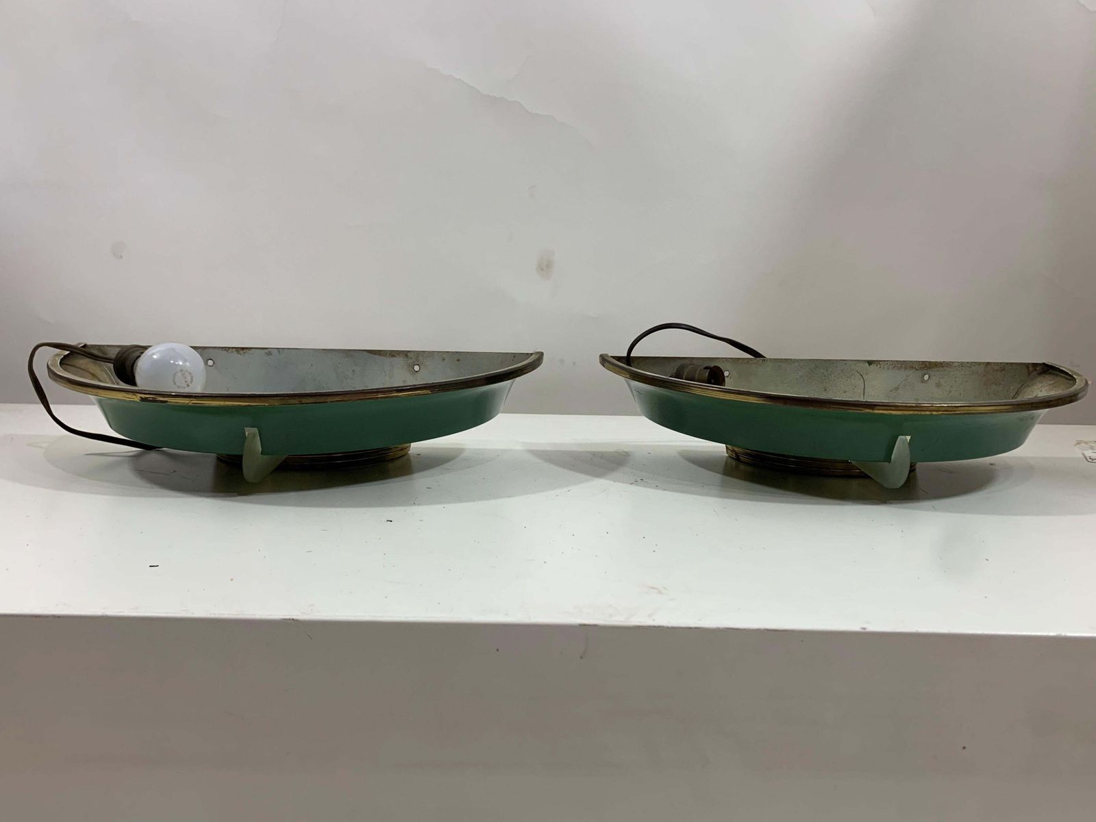8390.0 Mid20th Century Art Deco Oval Chandelier With 2 Sconces La Brocante D' Alexandra photo