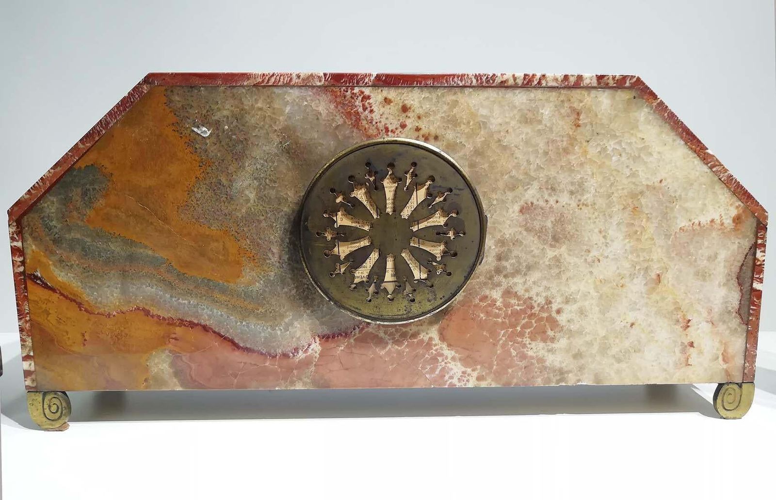 French Art Deco Mantel Clock Set Signed Bennet & Pottier Made In Paris, France photo Home Decor