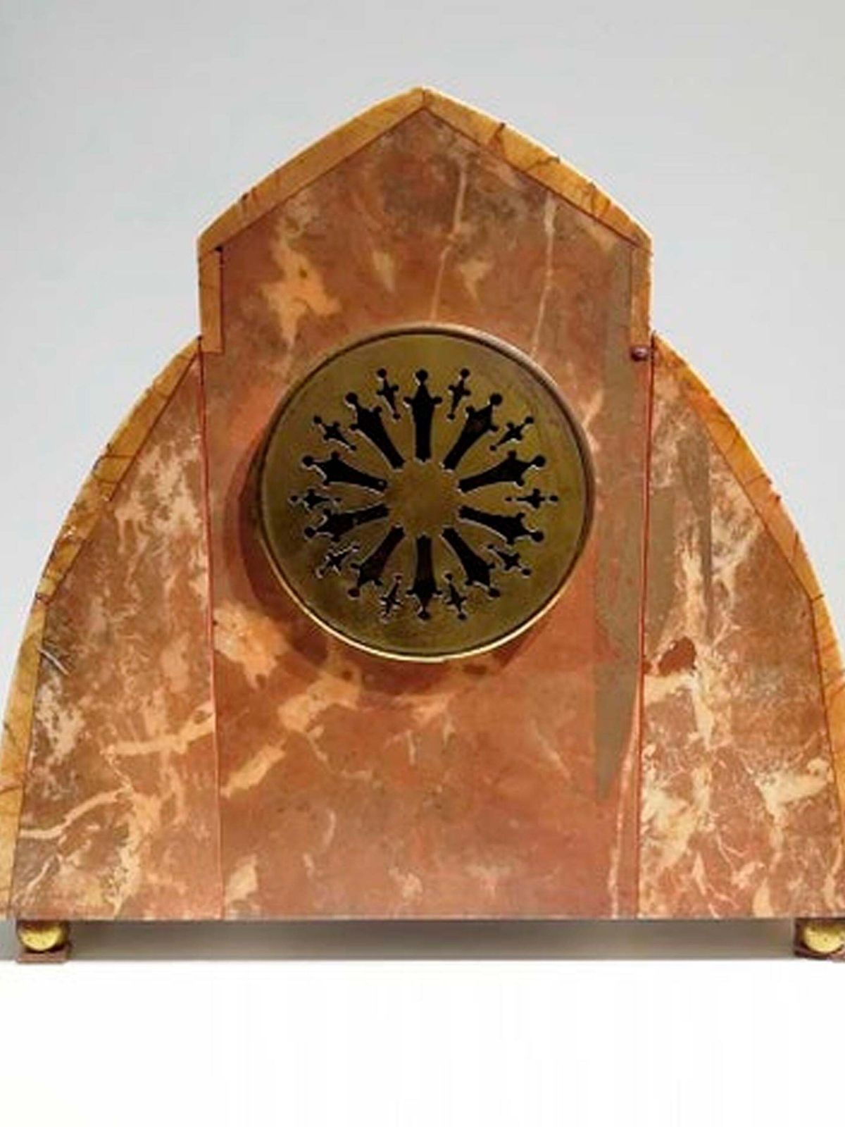 Marble And Gilt Bronze Clock Set, Signed Bonnet And Pottier, France, 1930 photo Home Decor