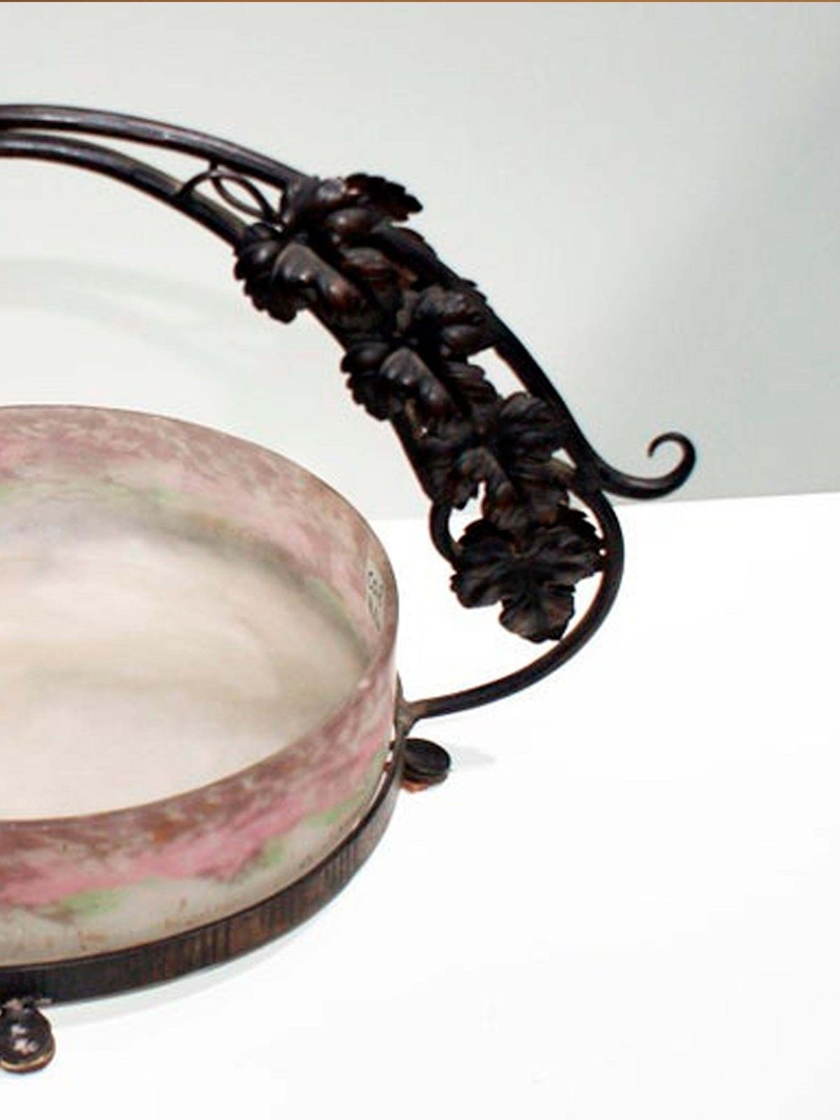 Art Deco French Centerpiece Signed Muller Frères Luneville, France, Circa 1925 photo buy