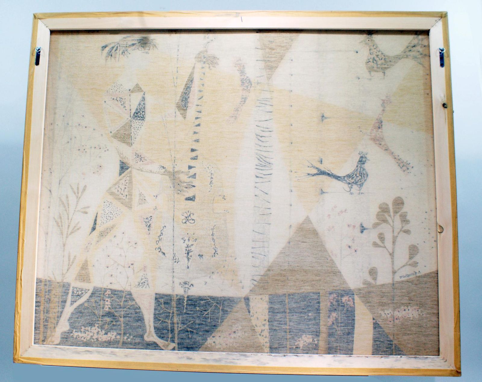 “Allégorie En Musique” Figurative Tapestry Signed “René Fumeron” photo buy